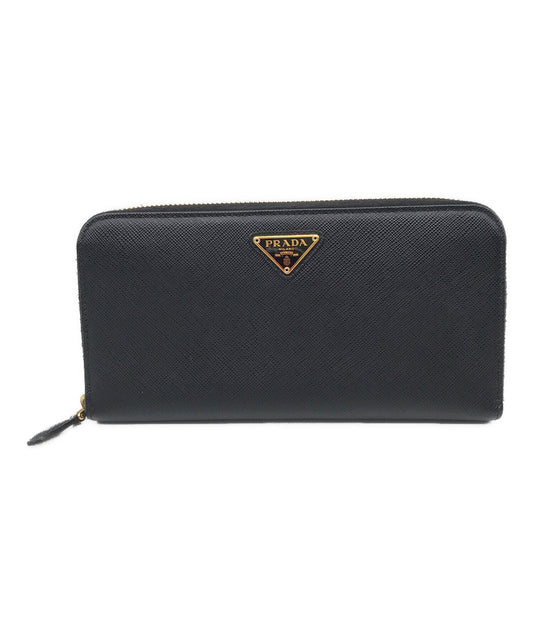 [Pre-owned] PRADA Round Zipper Long Wallet 1ML506