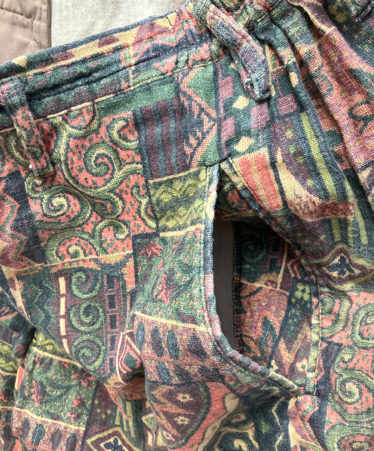[Pre-owned] YOHJI YAMAMOTO All-over patterned easy pants HO-P01-033
