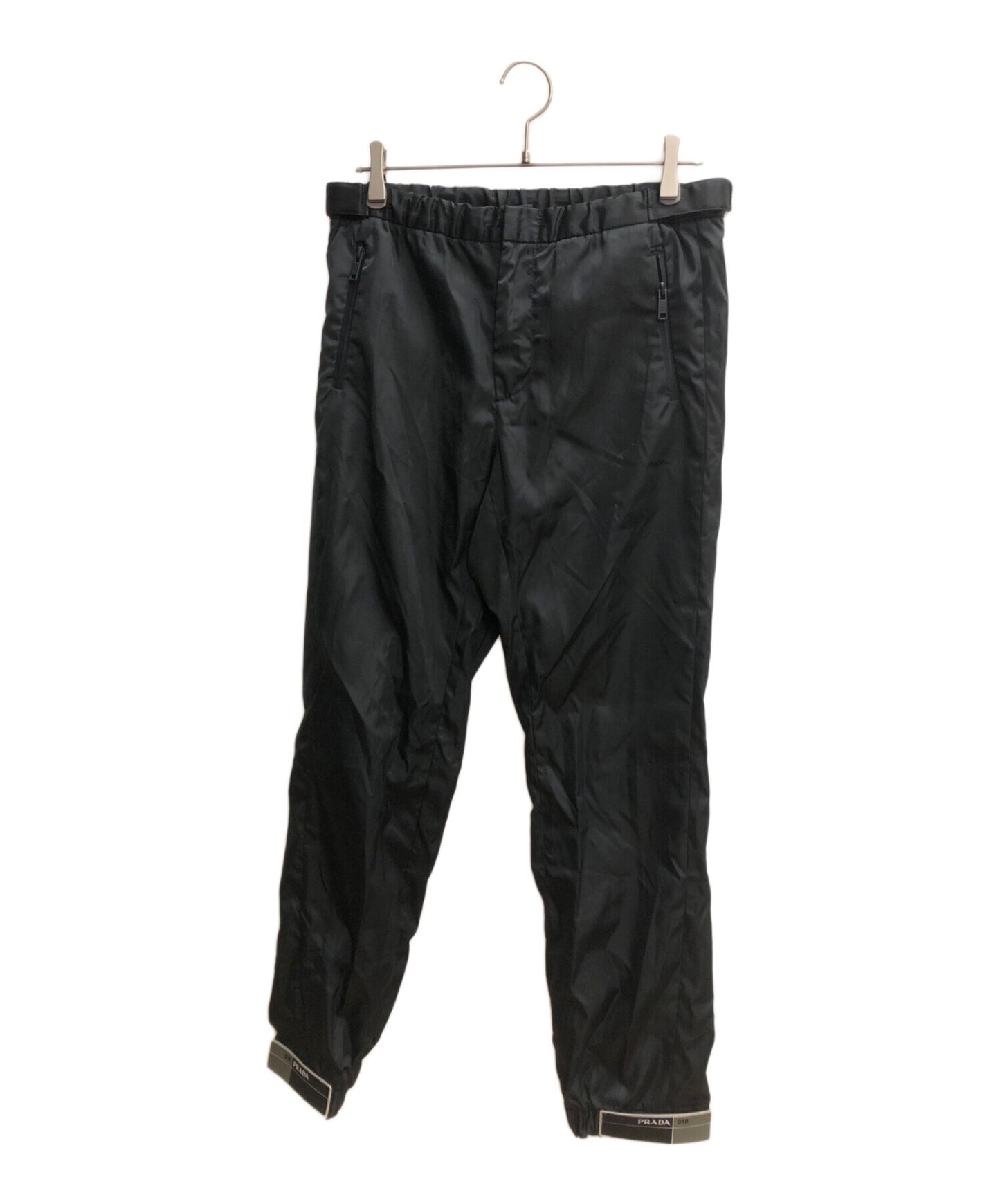 [Pre-owned] PRADA Rubber Patch Nylon Track Long Pants UP0008 S181 I18