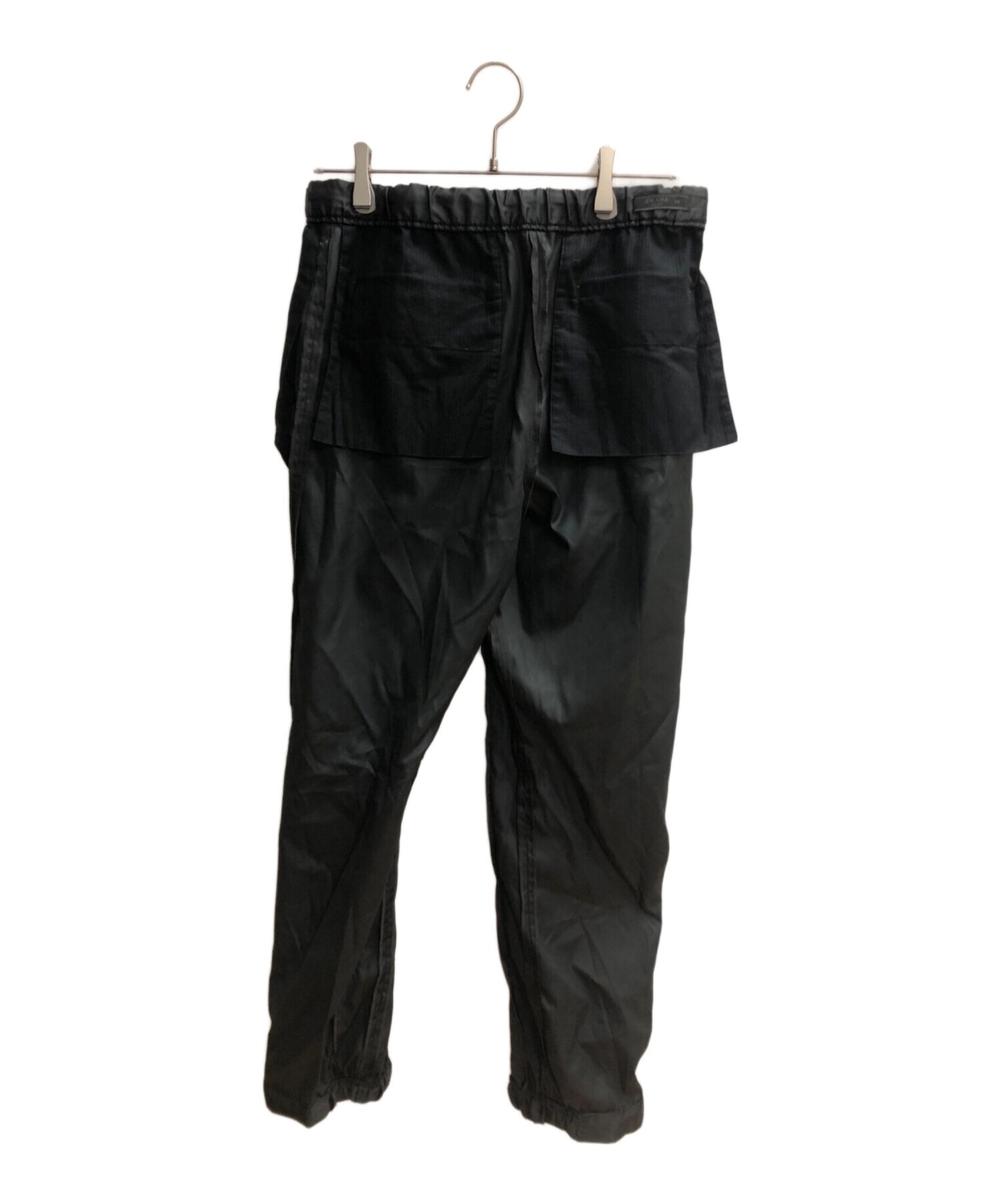 [Pre-owned] PRADA Rubber Patch Nylon Track Long Pants UP0008 S181 I18