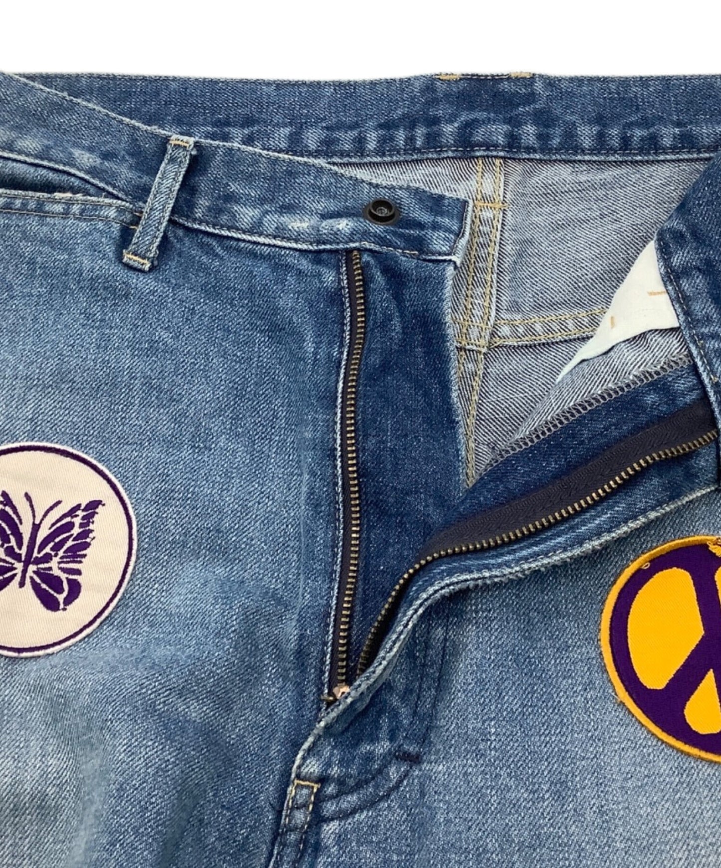 [Pre-owned] Needles patchwork denim KP139.