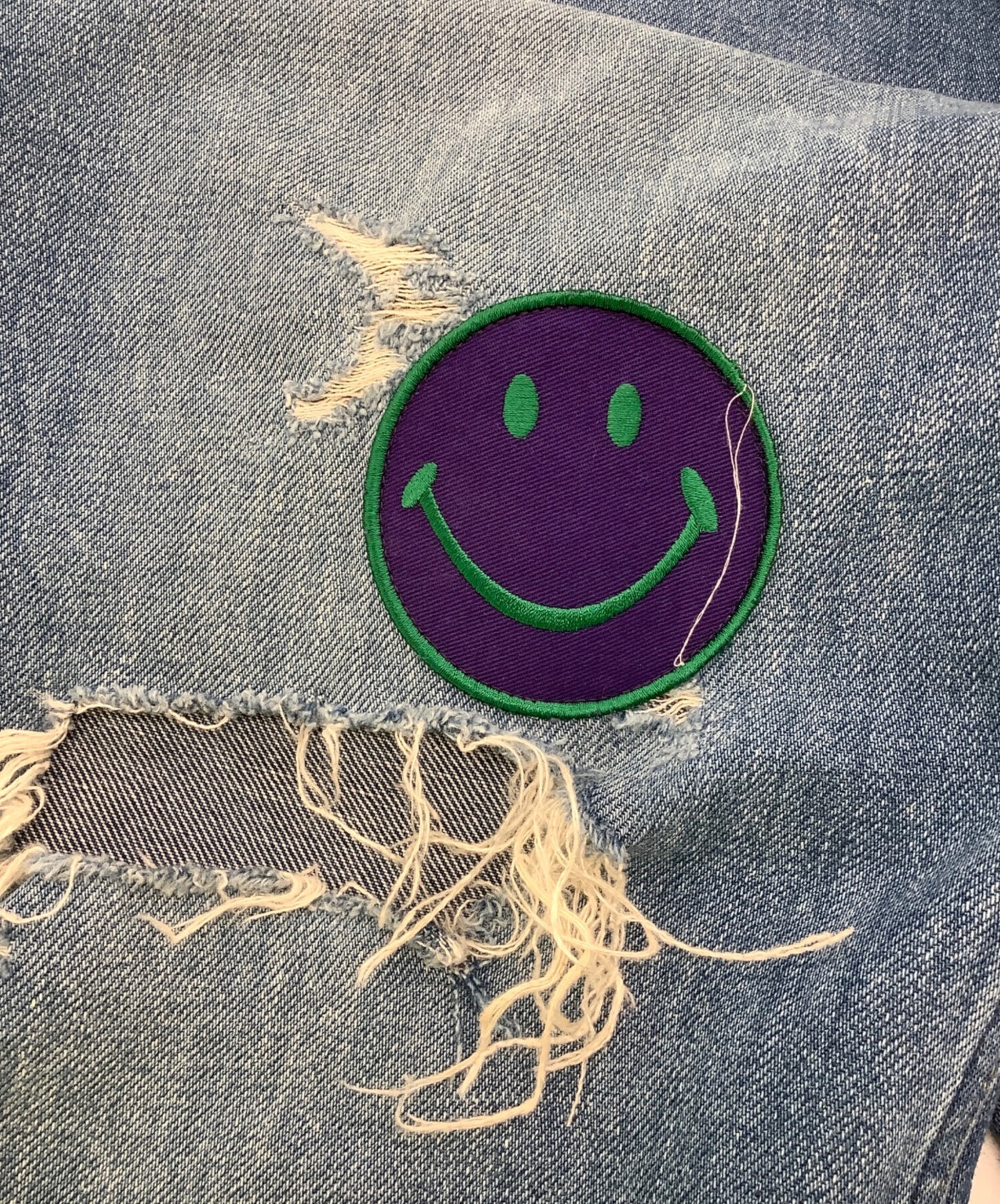 [Pre-owned] Needles patchwork denim KP139.