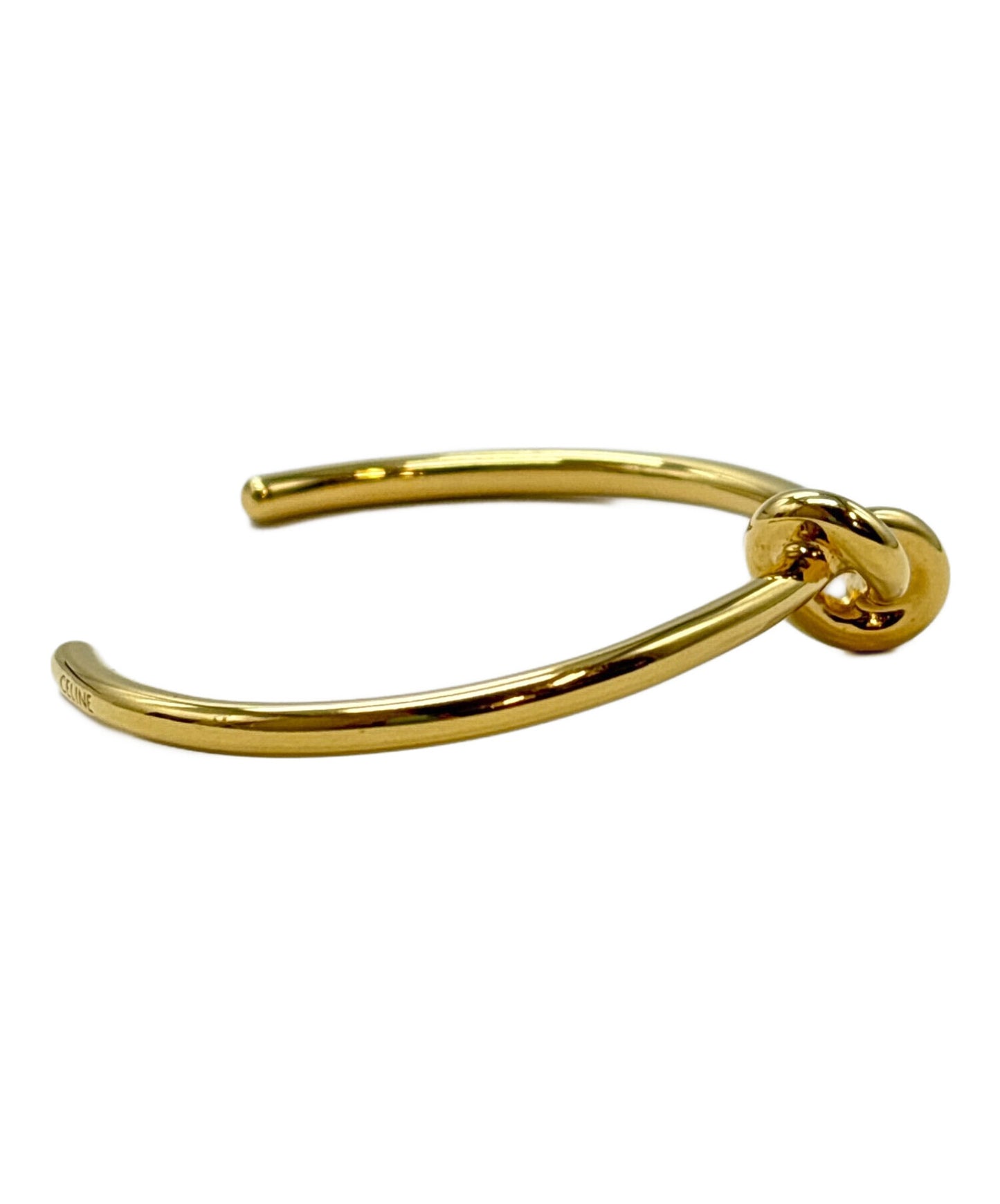 [Pre-owned] CELINE Knot Extra Thin Bracelet 46P466BRA.35OR