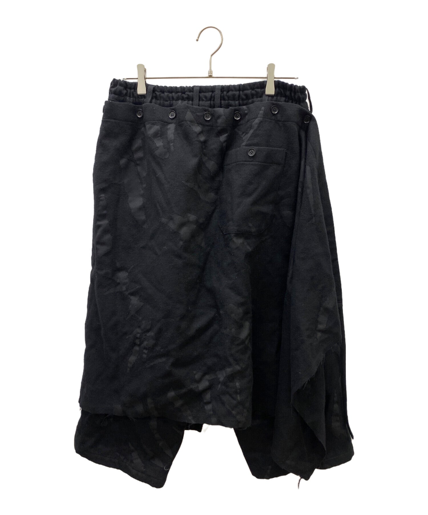 [Pre-owned] GROUND Y Chainsaw teeth fulling skirt pants GF-P02-102