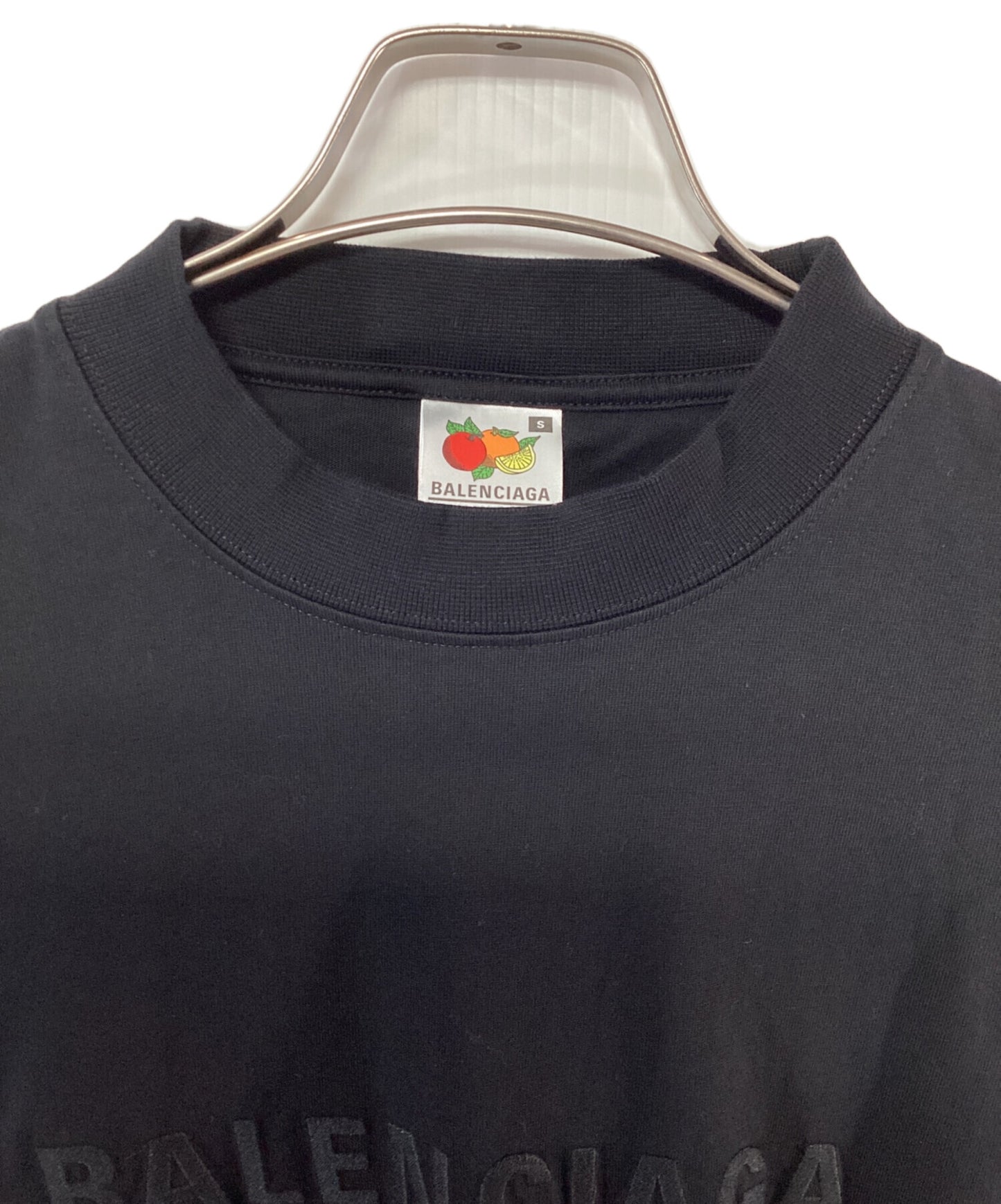 [Pre-owned] BALENCIAGA Inside Out Logo Oversized T-Shirt 720198 TNVR5