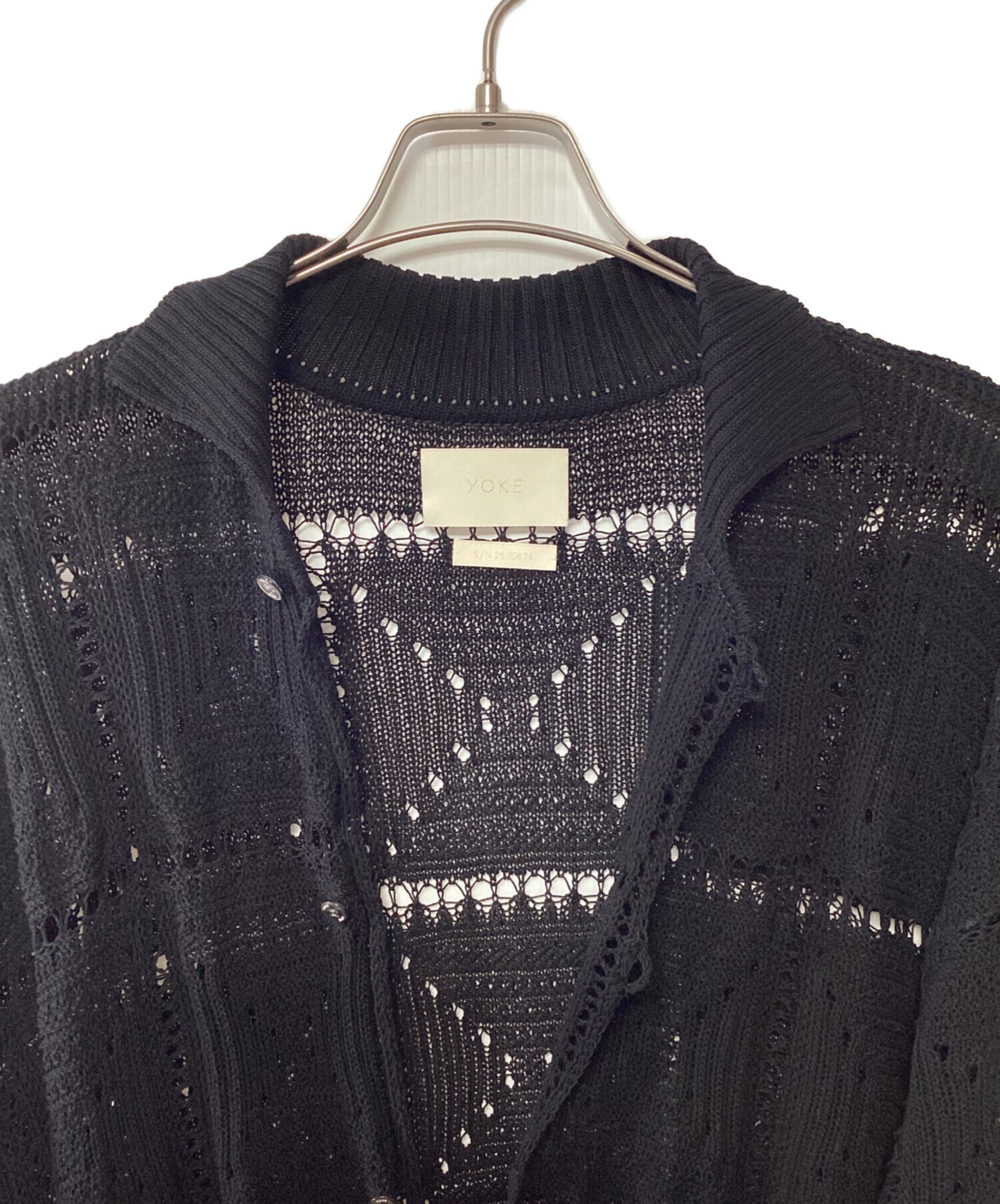 [Pre-owned] YOKE Crochet Knit Shirt YK25SS001011S