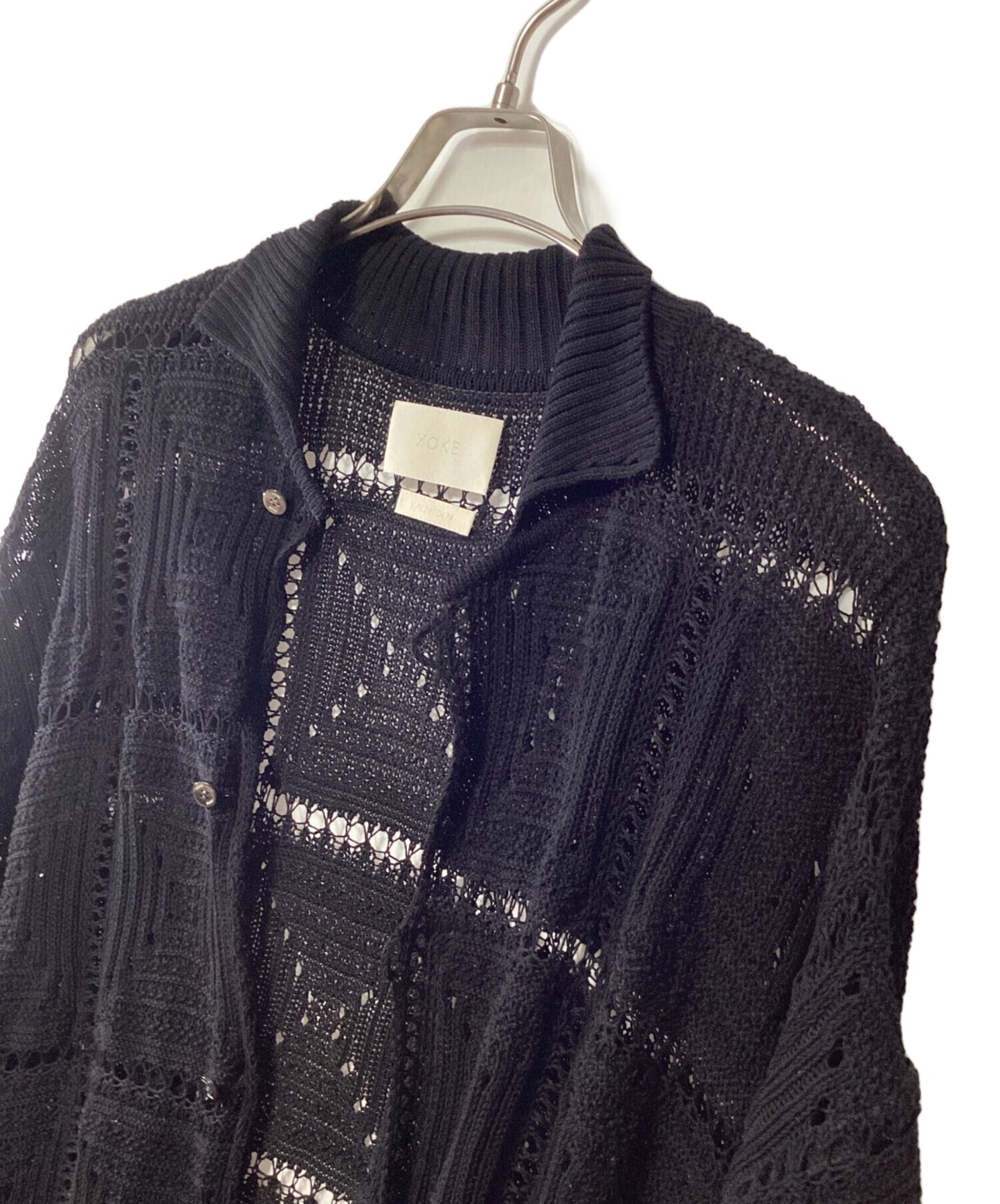 [Pre-owned] YOKE Crochet Knit Shirt YK25SS001011S