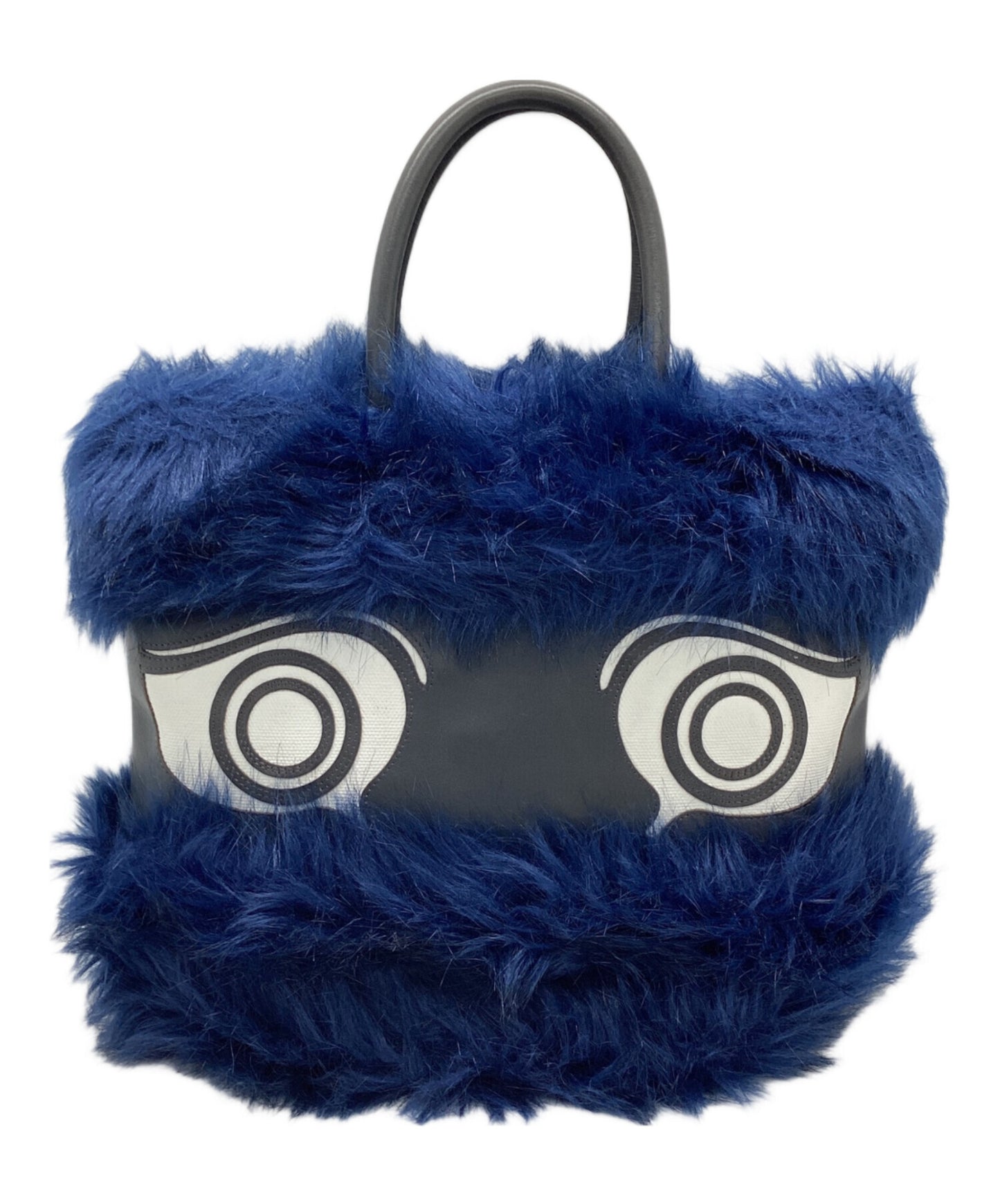 [Pre-owned] Vivienne Westwood Faux Fur Shoulder Bag Greek Eye