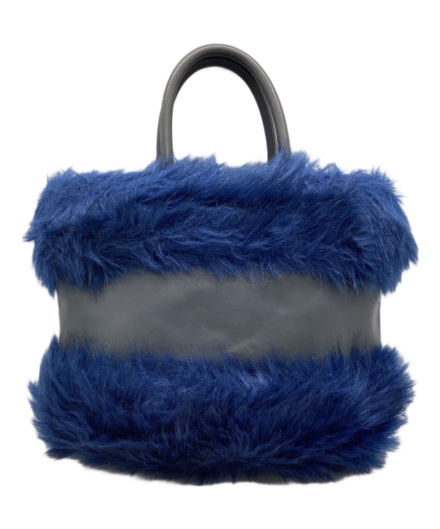 [Pre-owned] Vivienne Westwood Faux Fur Shoulder Bag Greek Eye