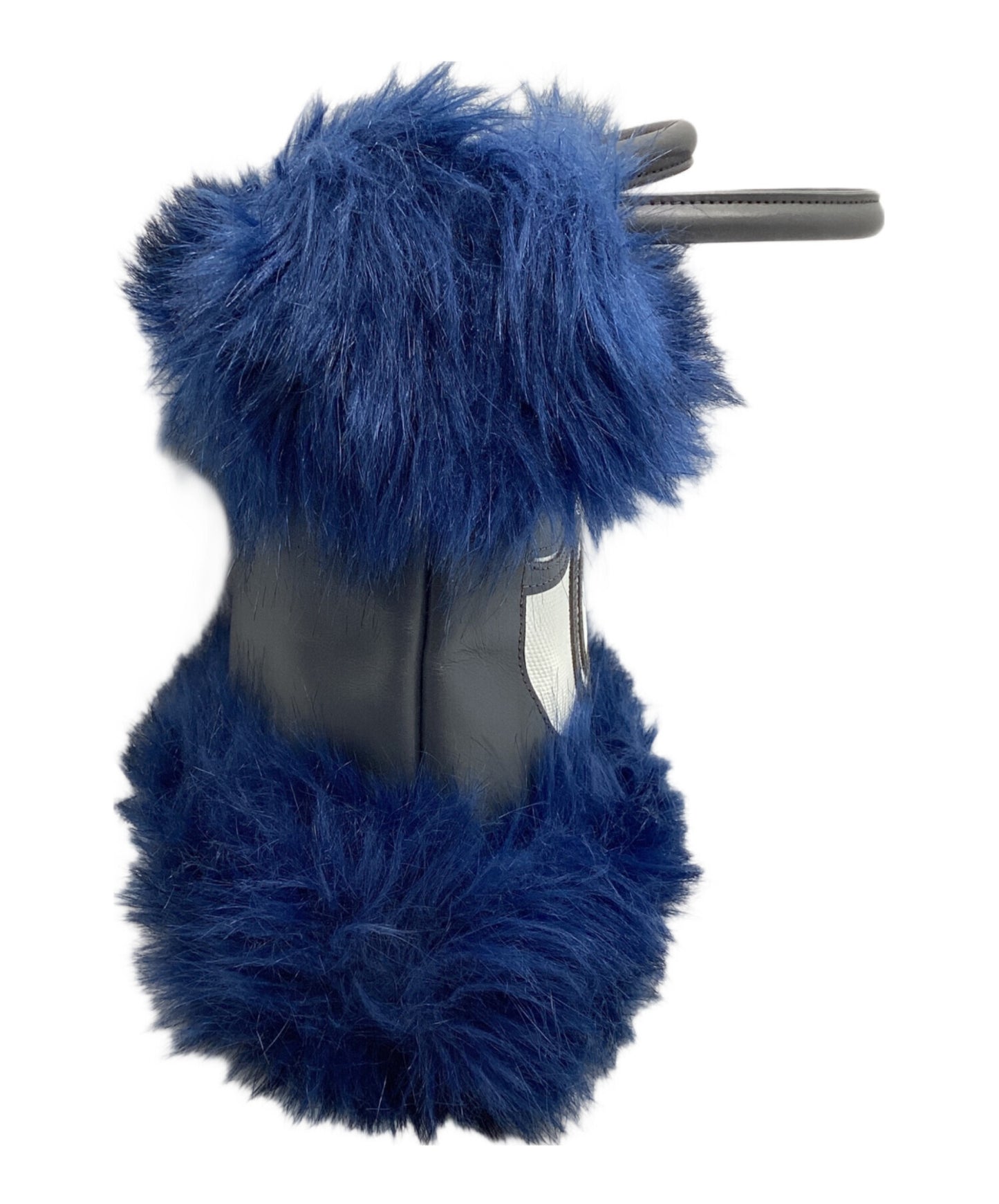 [Pre-owned] Vivienne Westwood Faux Fur Shoulder Bag Greek Eye