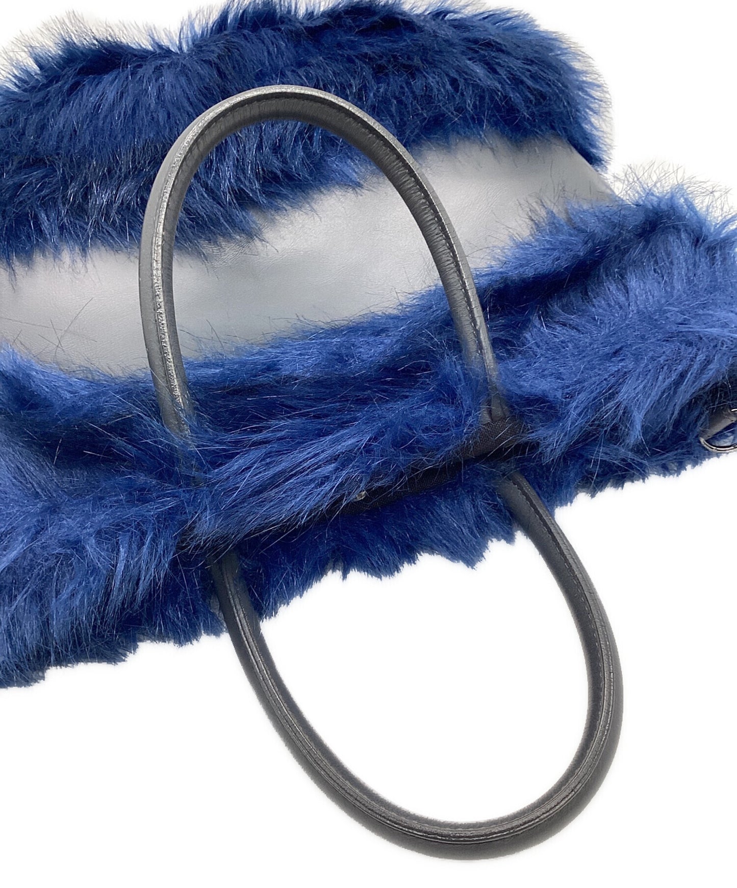 [Pre-owned] Vivienne Westwood Faux Fur Shoulder Bag Greek Eye