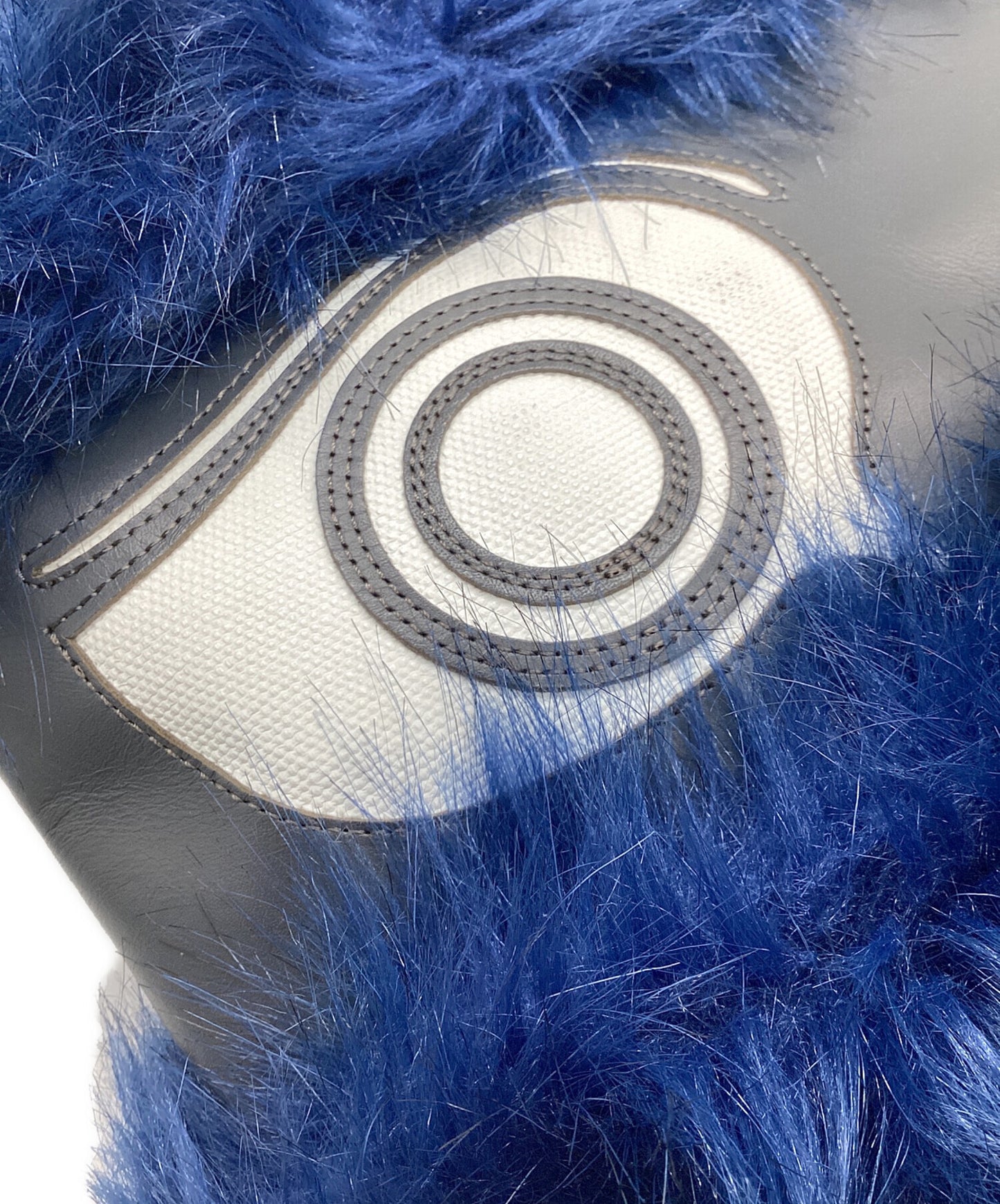 [Pre-owned] Vivienne Westwood Faux Fur Shoulder Bag Greek Eye