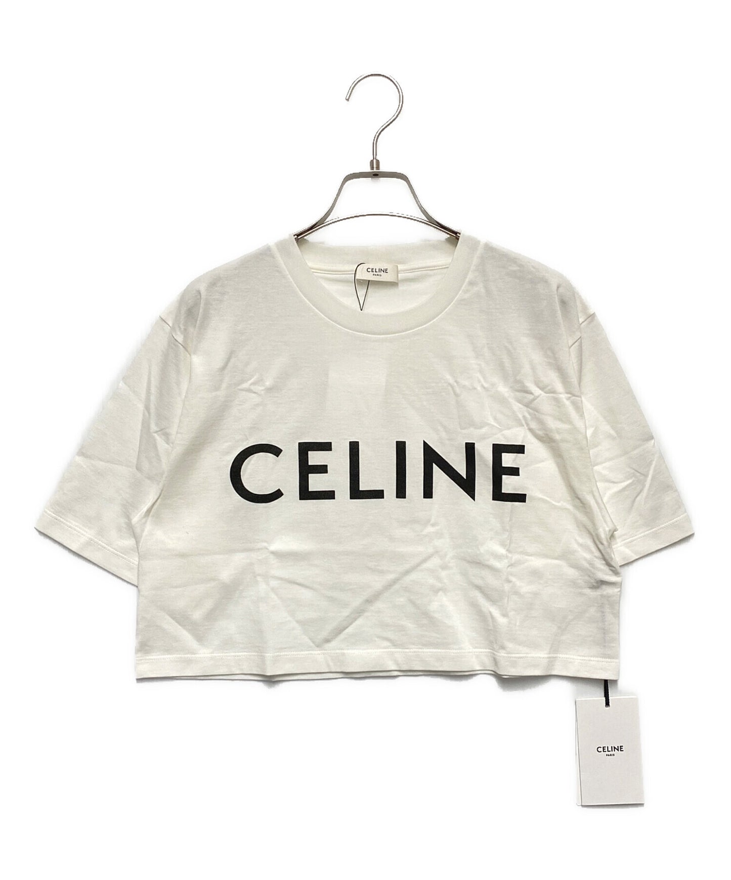 [Pre-owned] CELINE Cropped CELINE T-shirt 2X761671Q
