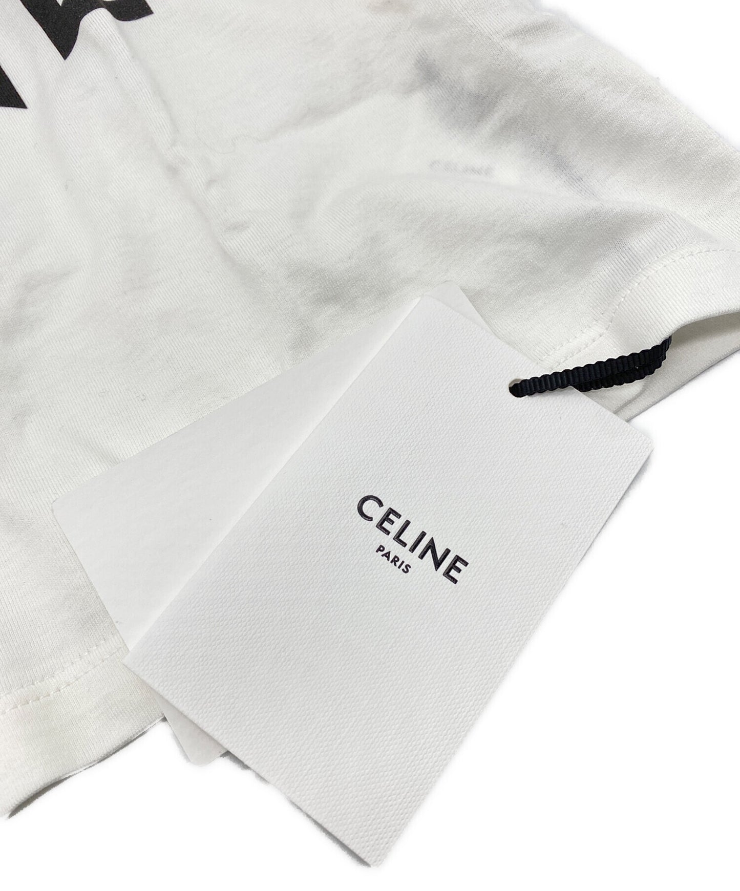 [Pre-owned] CELINE Cropped CELINE T-shirt 2X761671Q