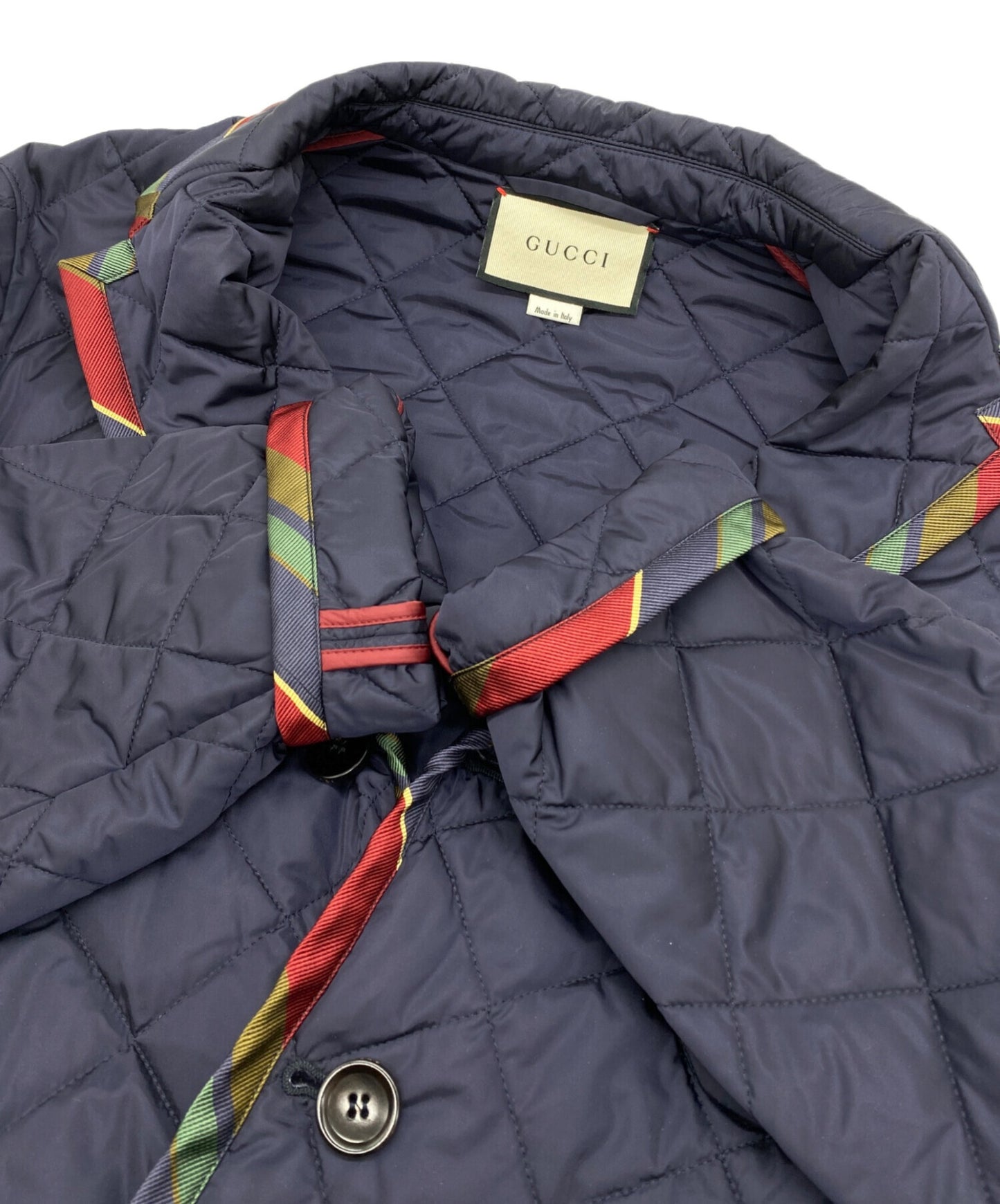 [Pre-owned] GUCCI Tiger Patch Piping Quilted Jacket 468312 Z729B