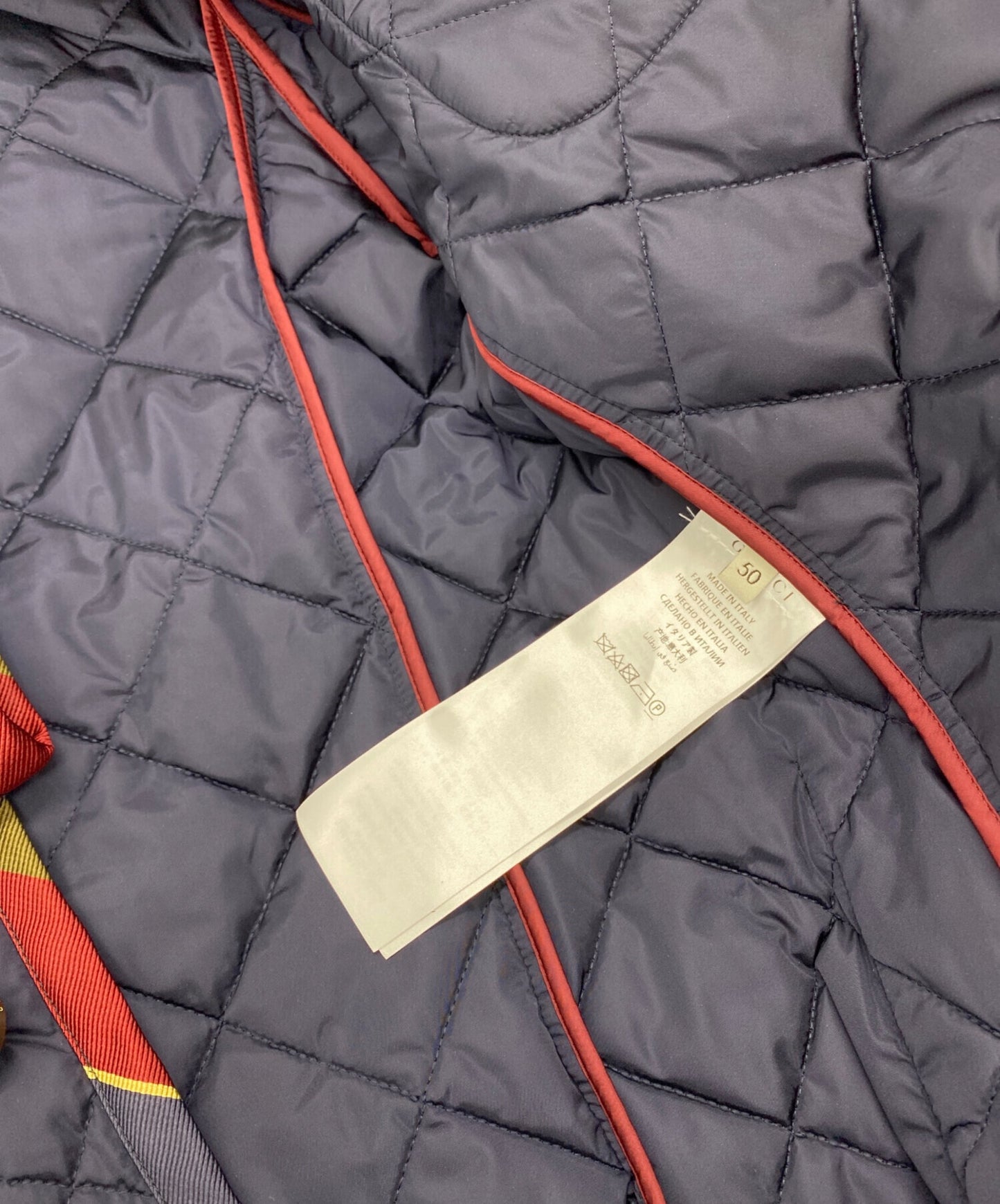 [Pre-owned] GUCCI Tiger Patch Piping Quilted Jacket 468312 Z729B