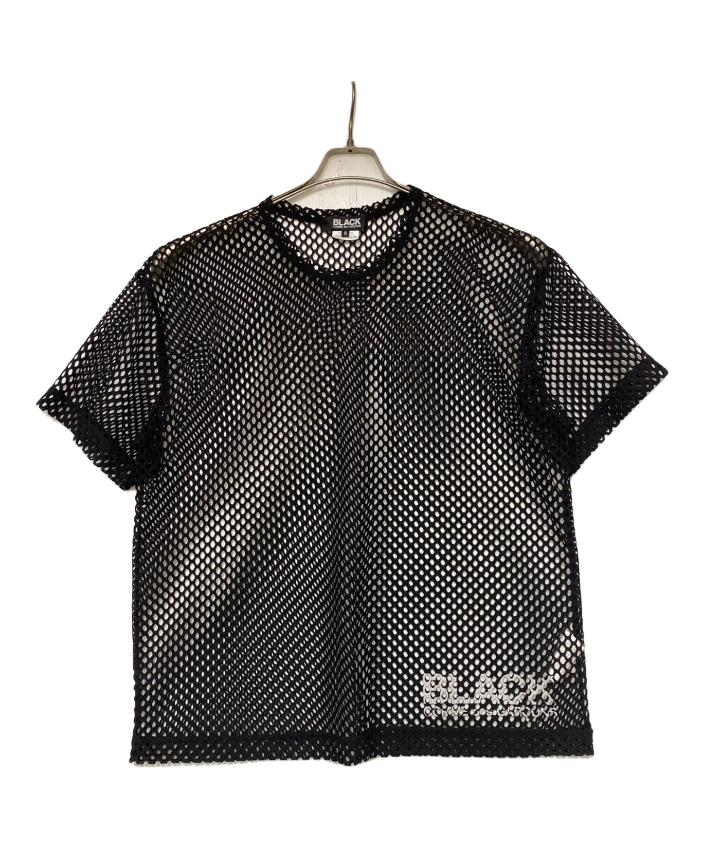 [Pre-owned] COMME des GARCONS COMME des GARCONS logo print mesh cut and sewn 1O-T001