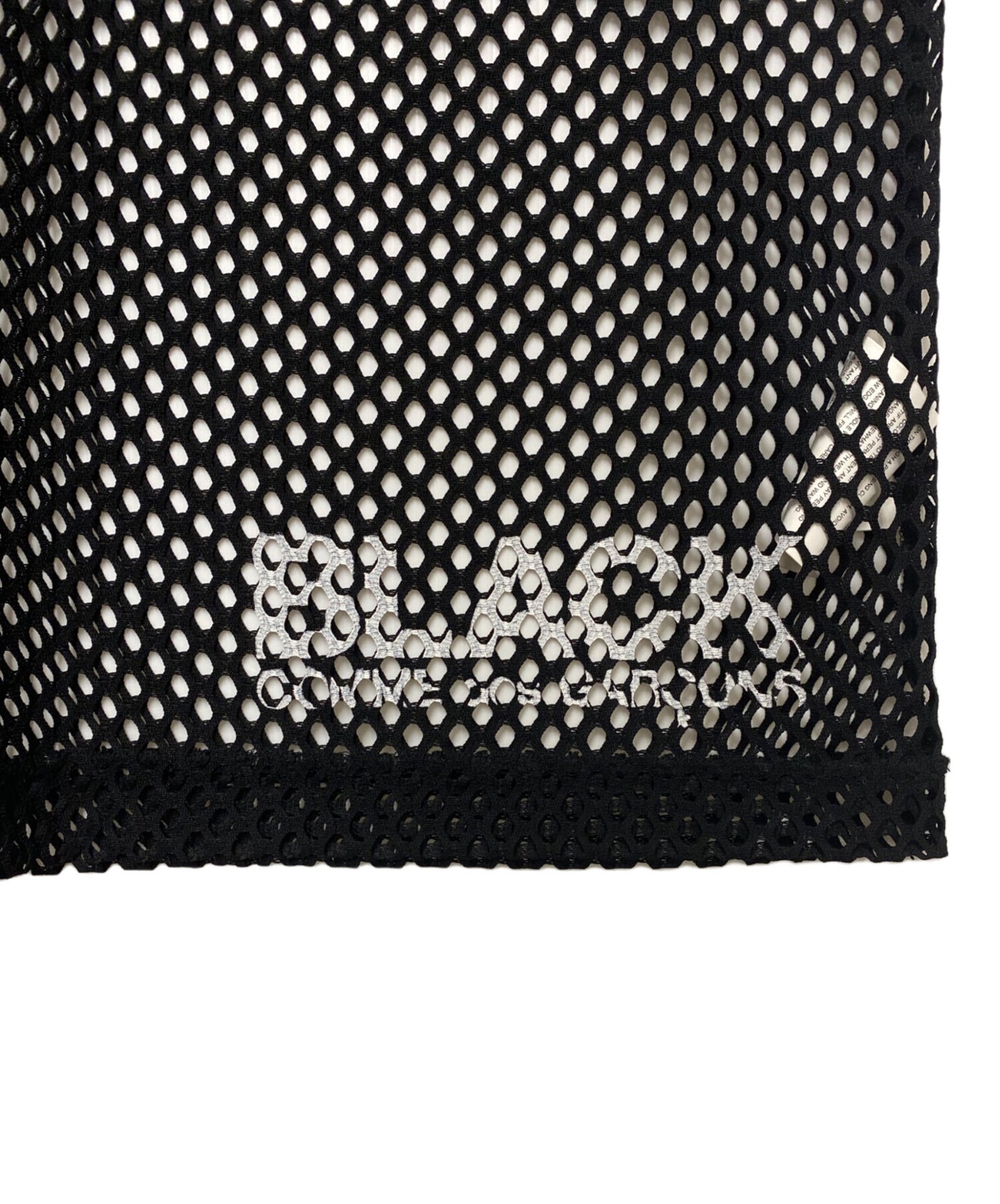 [Pre-owned] COMME des GARCONS COMME des GARCONS logo print mesh cut and sewn 1O-T001