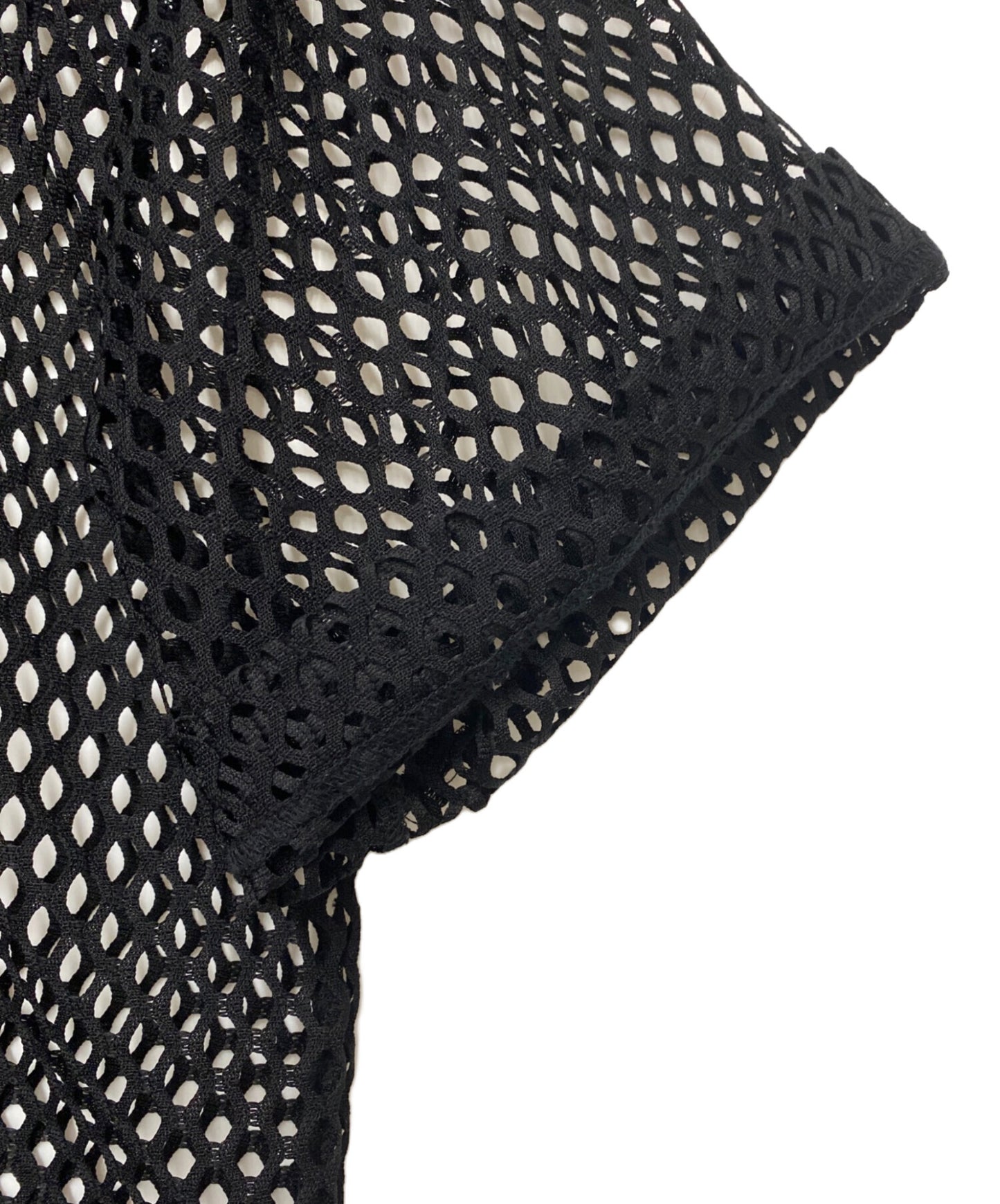 [Pre-owned] COMME des GARCONS COMME des GARCONS logo print mesh cut and sewn 1O-T001