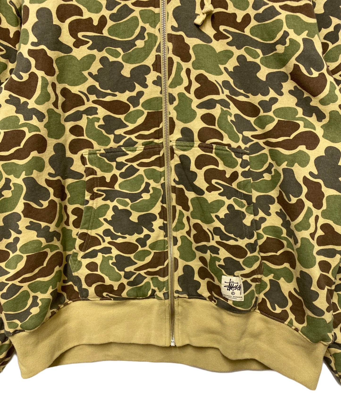 [Pre-owned] stussy CAMO DOUBLE FACE ZIP HOODIE 118466