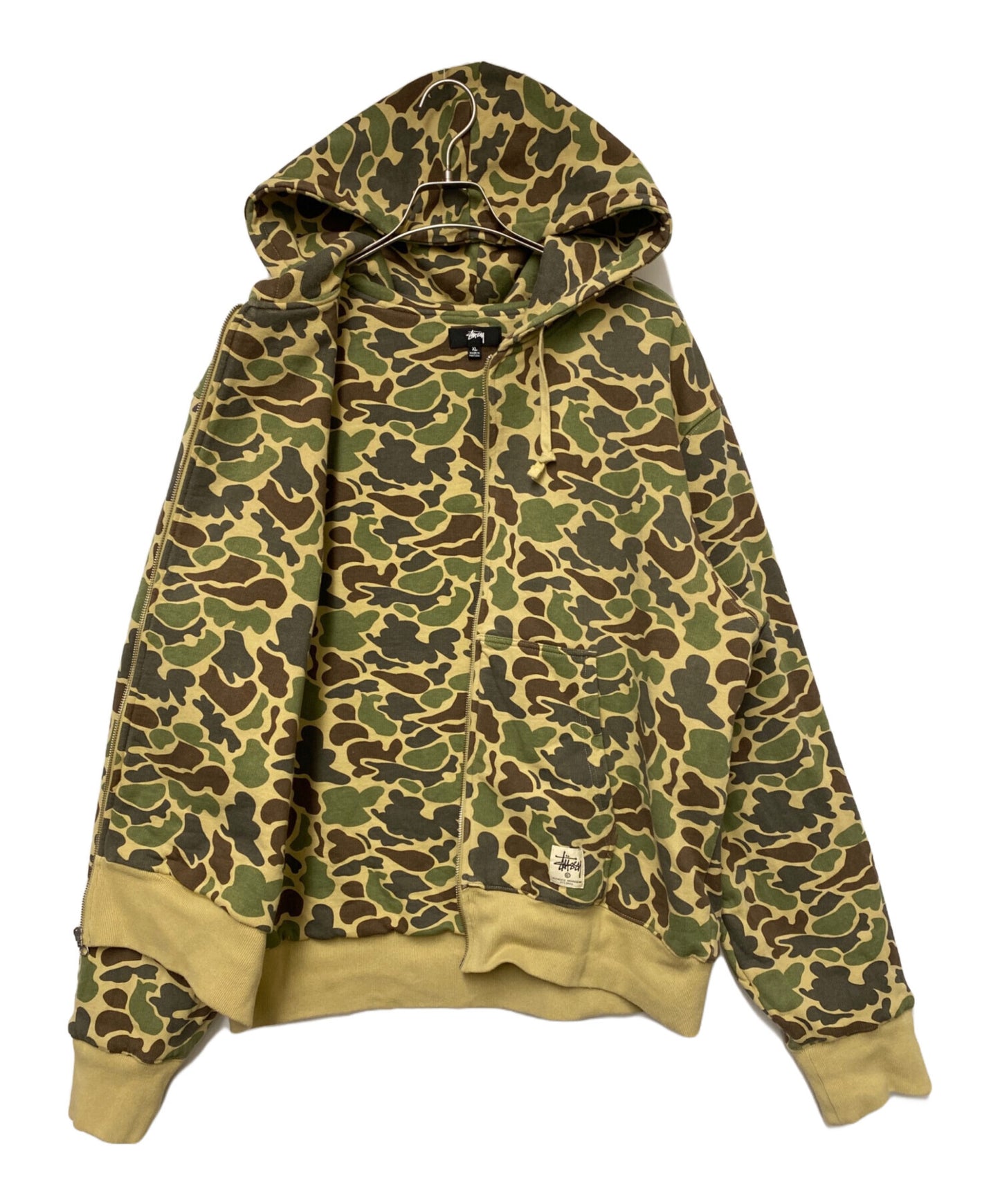 [Pre-owned] stussy CAMO DOUBLE FACE ZIP HOODIE 118466