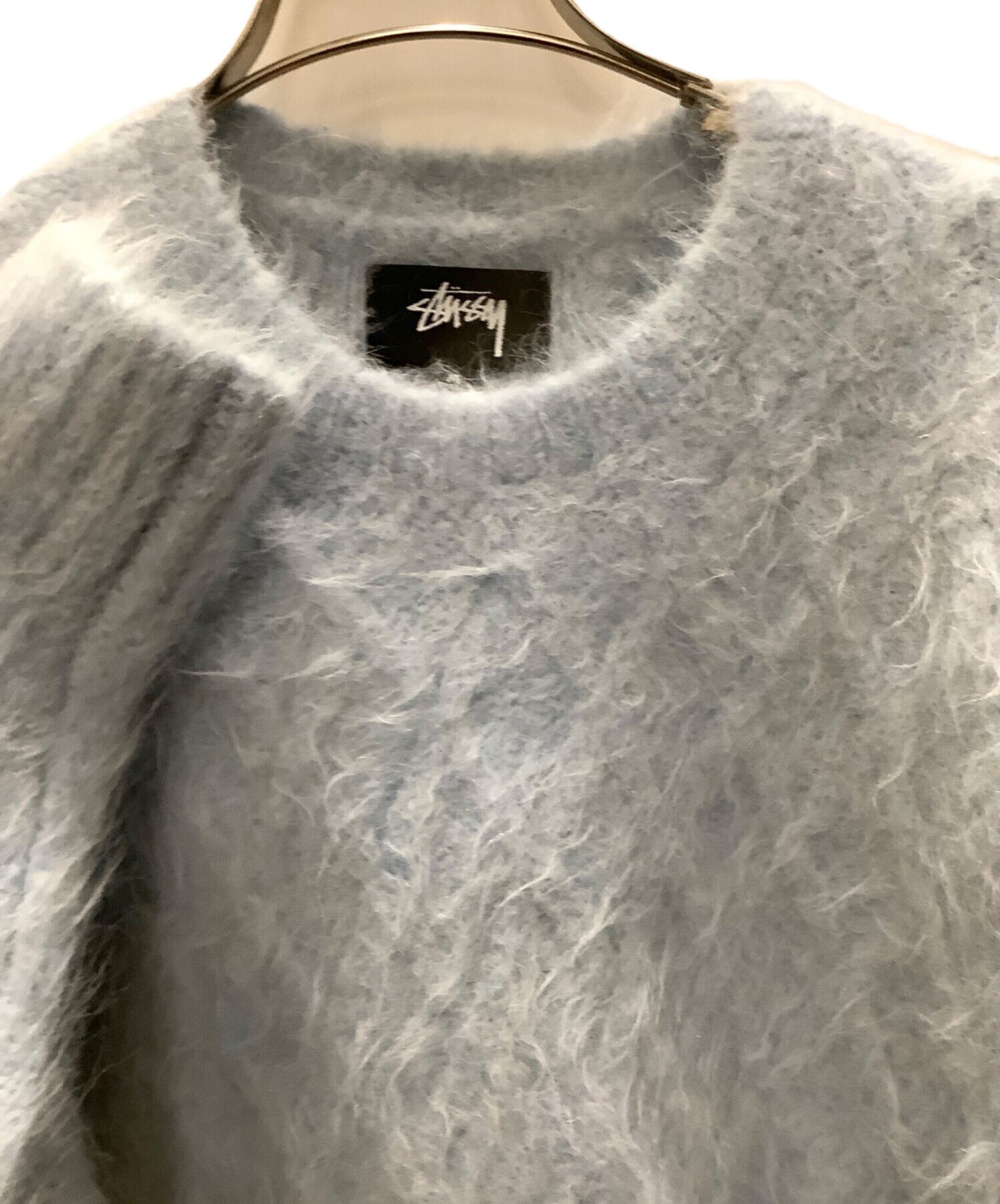 [Pre-owned] stussy Fuzzy Lattice Crew Sweater stussy 117198 117198