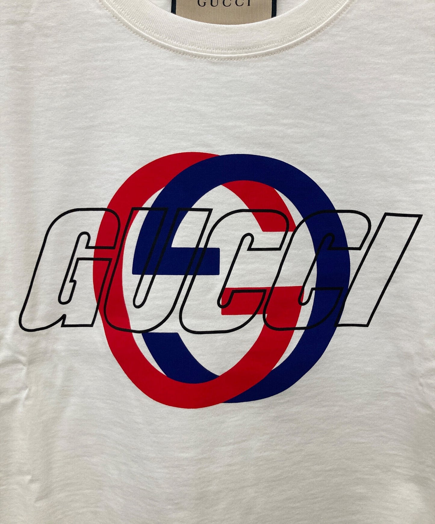 [Pre-owned] GUCCI GUCCI printed cotton jersey T-shirt 771758 XJF7C