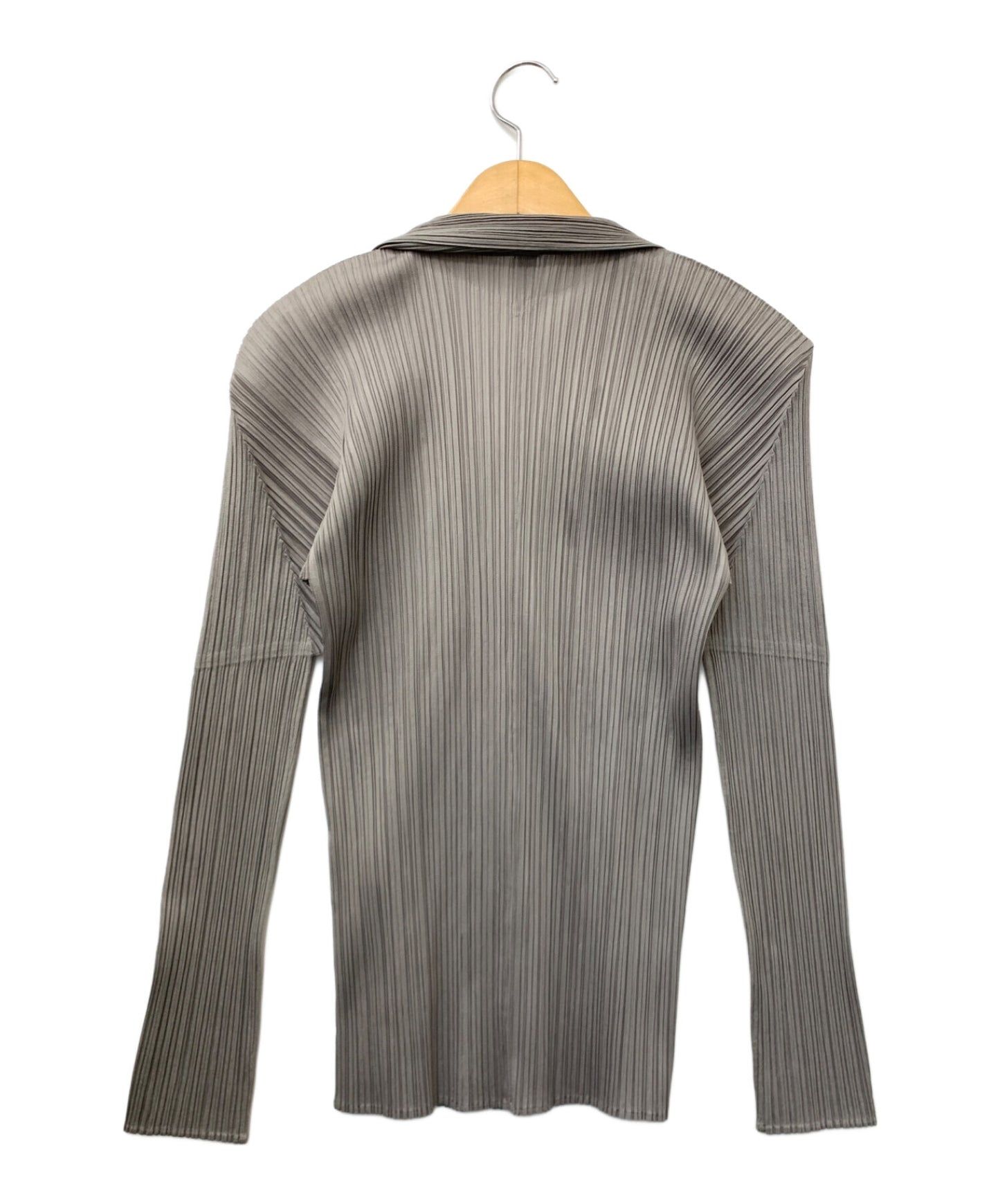 [Pre-owned] PLEATS PLEASE Long Sleeve Pleated Blouse PP04-JK624