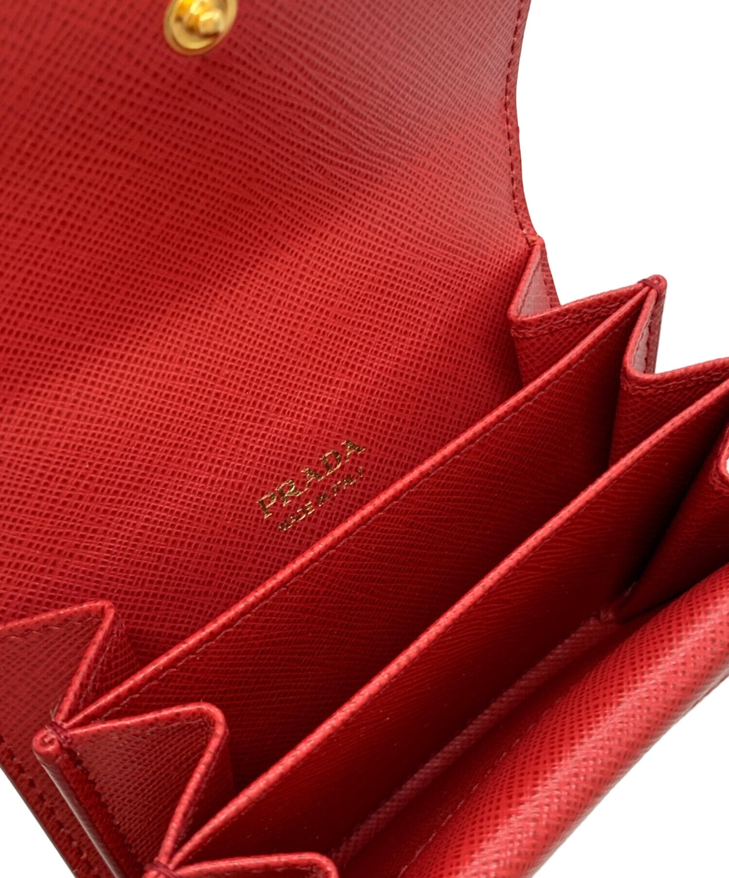 [Pre-owned] PRADA Saffiano card case 1MH027