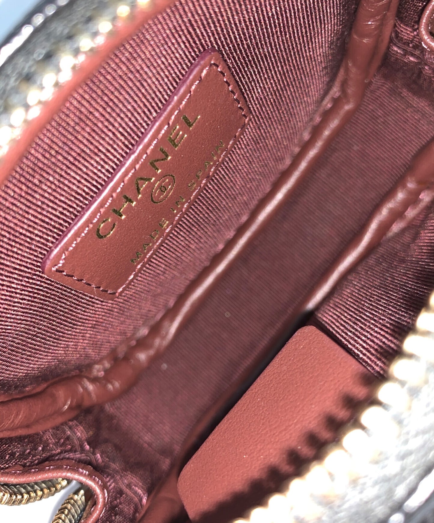 [Pre-owned] CHANEL Matelassé Coin Case AP0217.