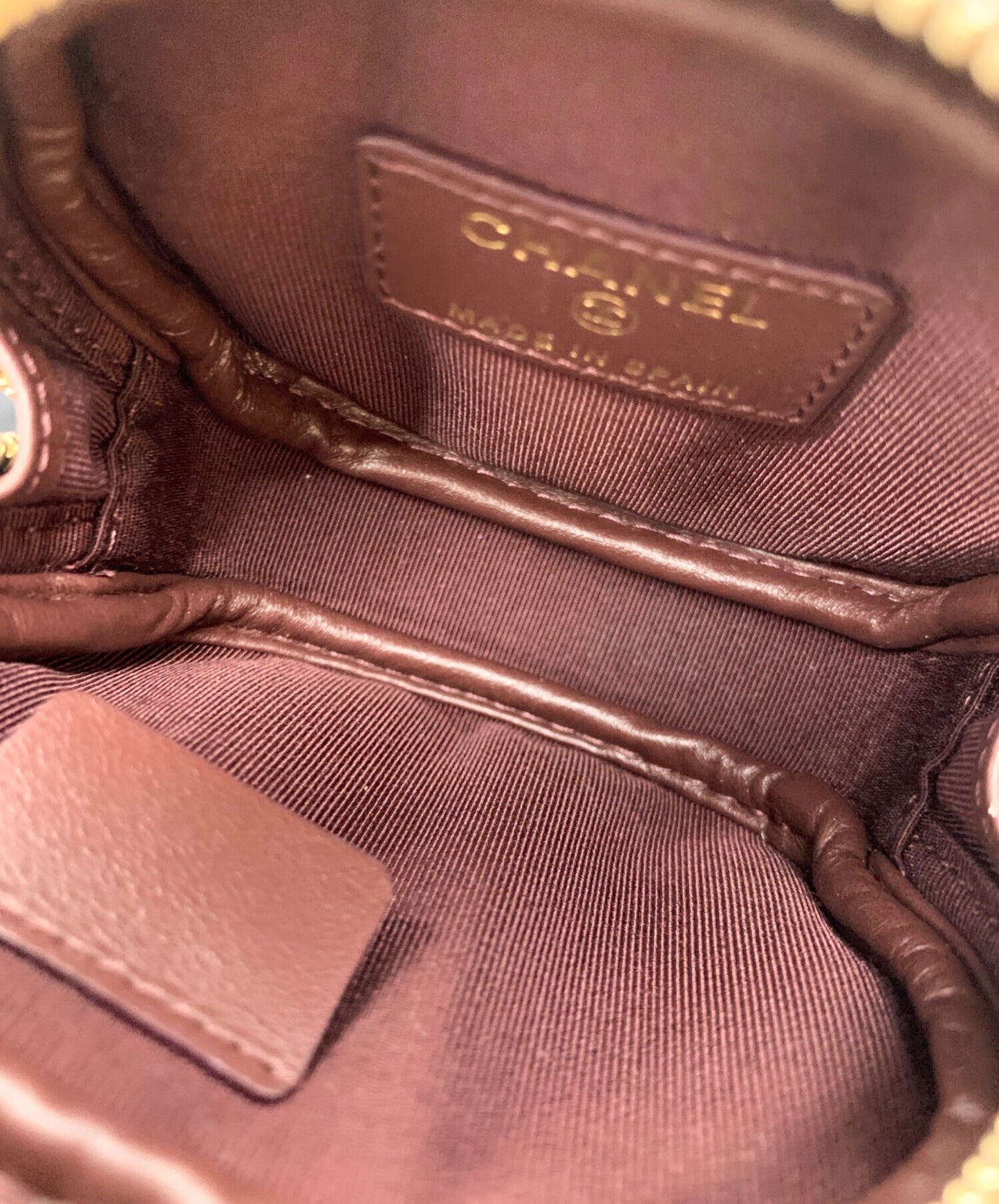 [Pre-owned] CHANEL Matelassé Coin Case AP0217.