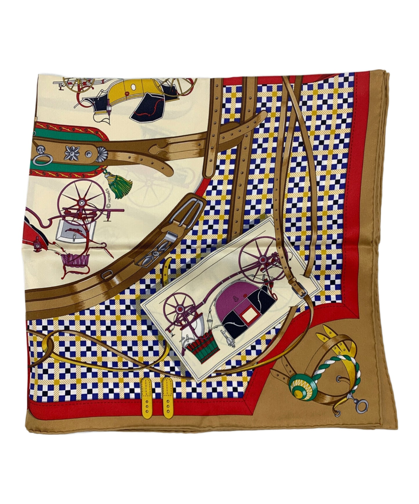 [Pre-owned] HERMES silk scarf
