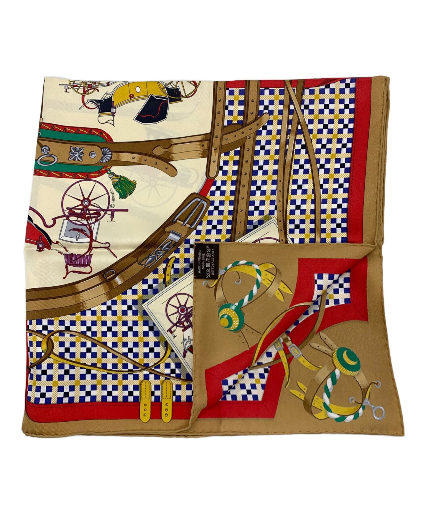 [Pre-owned] HERMES silk scarf