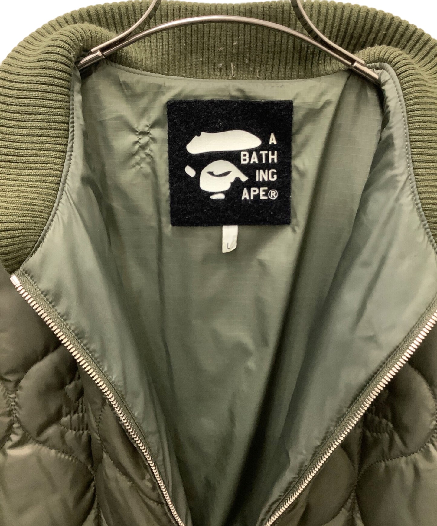 [Pre-owned] A BATHING APE Face Quilted Down Jacket