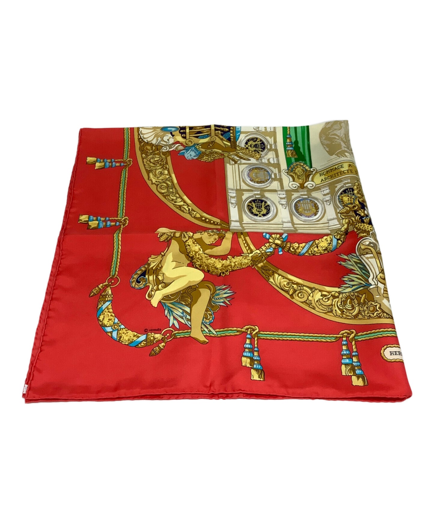 [Pre-owned] HERMES Silk scarf Charles Garnier tribute