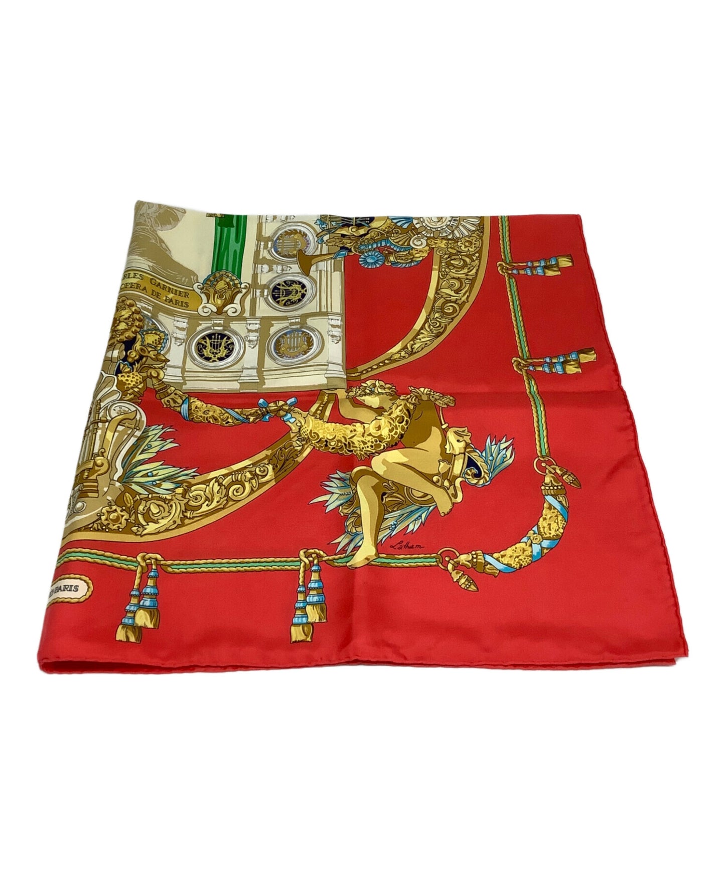 [Pre-owned] HERMES Silk scarf Charles Garnier tribute