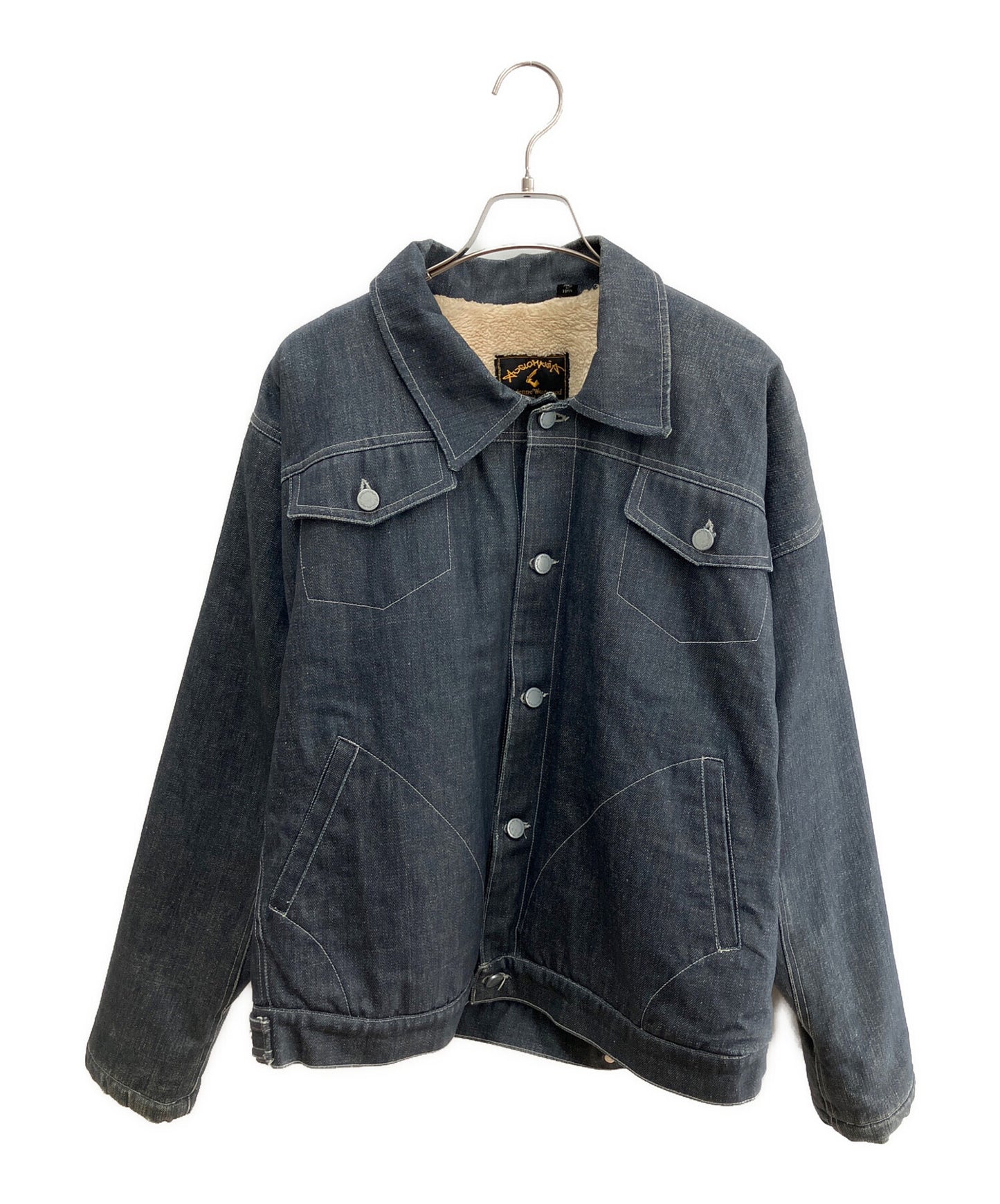 [Pre-owned] Vivienne Westwood Denim Jacket with Fleece Lining 358-49015