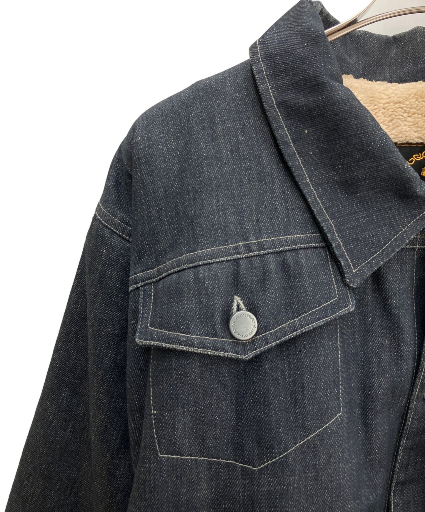 [Pre-owned] Vivienne Westwood Denim Jacket with Fleece Lining 358-49015