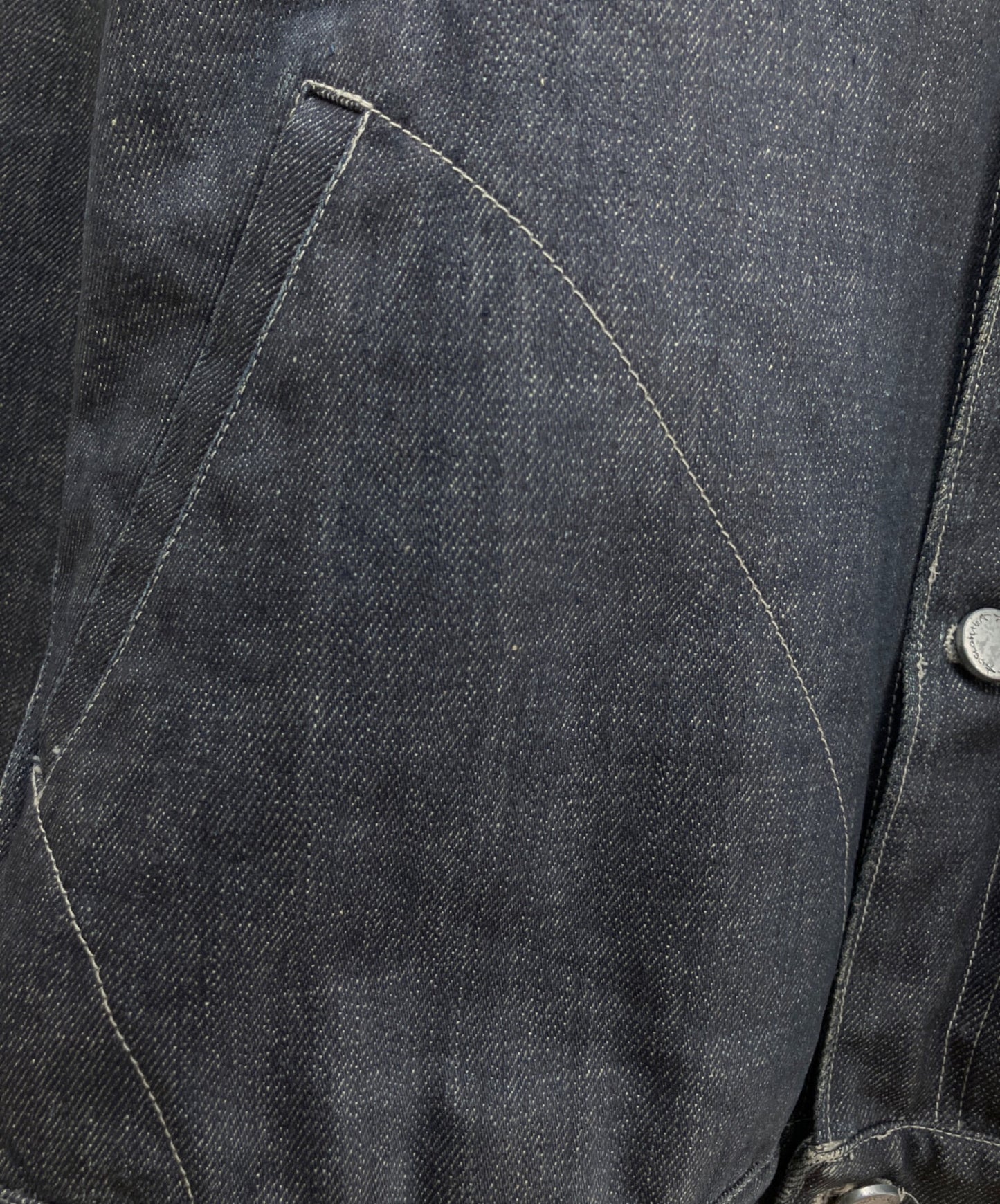 [Pre-owned] Vivienne Westwood Denim Jacket with Fleece Lining 358-49015