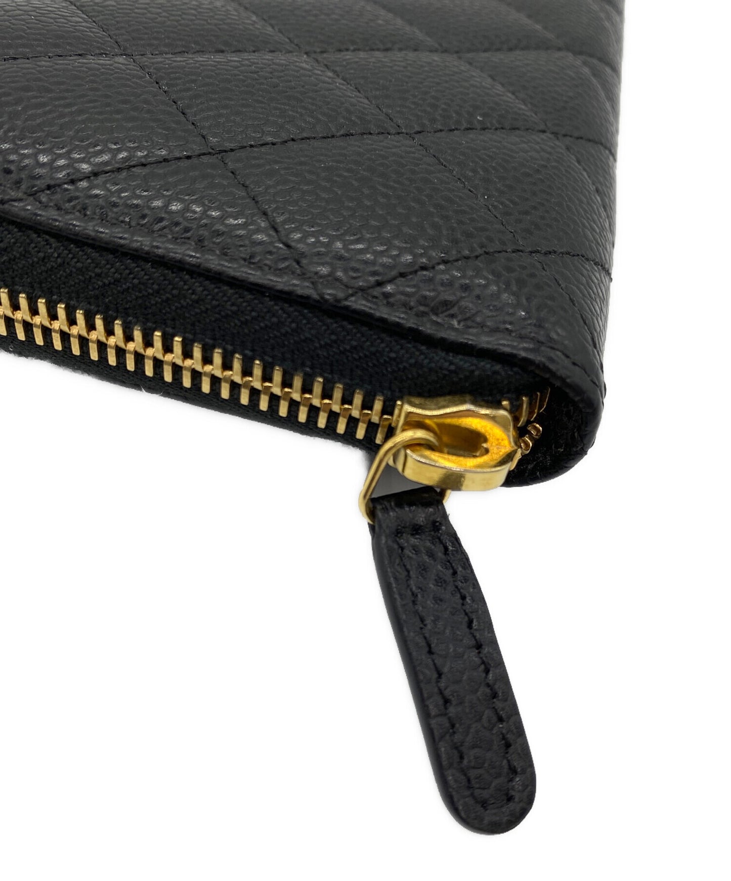 [Pre-owned] CHANEL Round Zipper Long Wallet