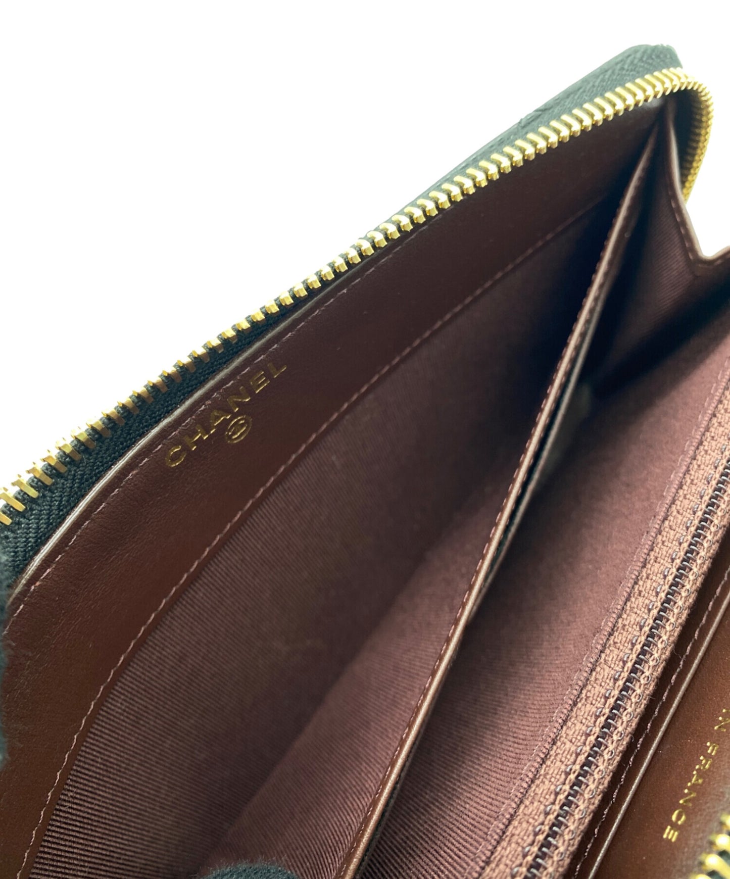[Pre-owned] CHANEL Round Zipper Long Wallet