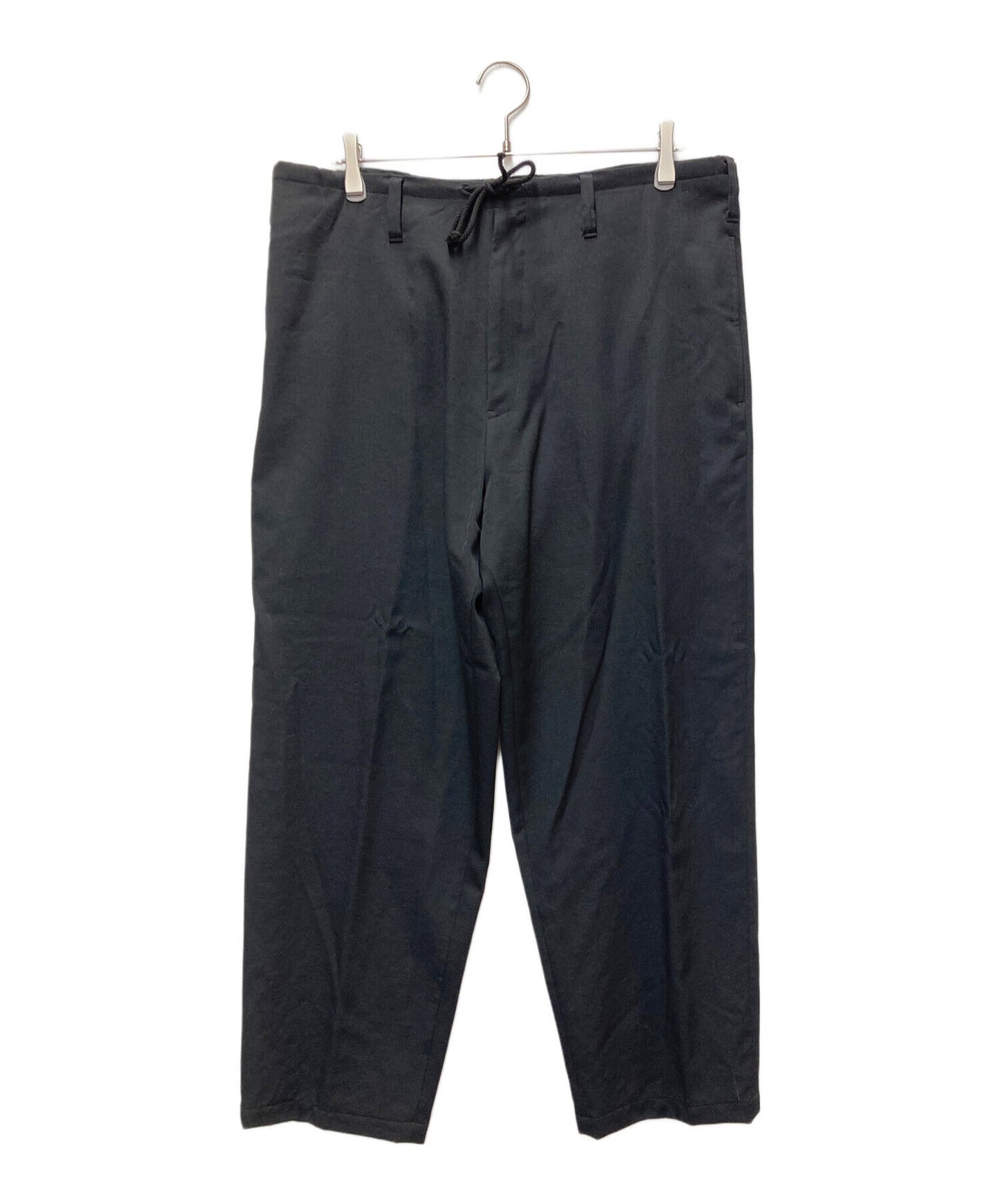 [Pre-owned] Yohji Yamamoto pour homme Wrinkled gabardine drawcord pants HK-P63-100