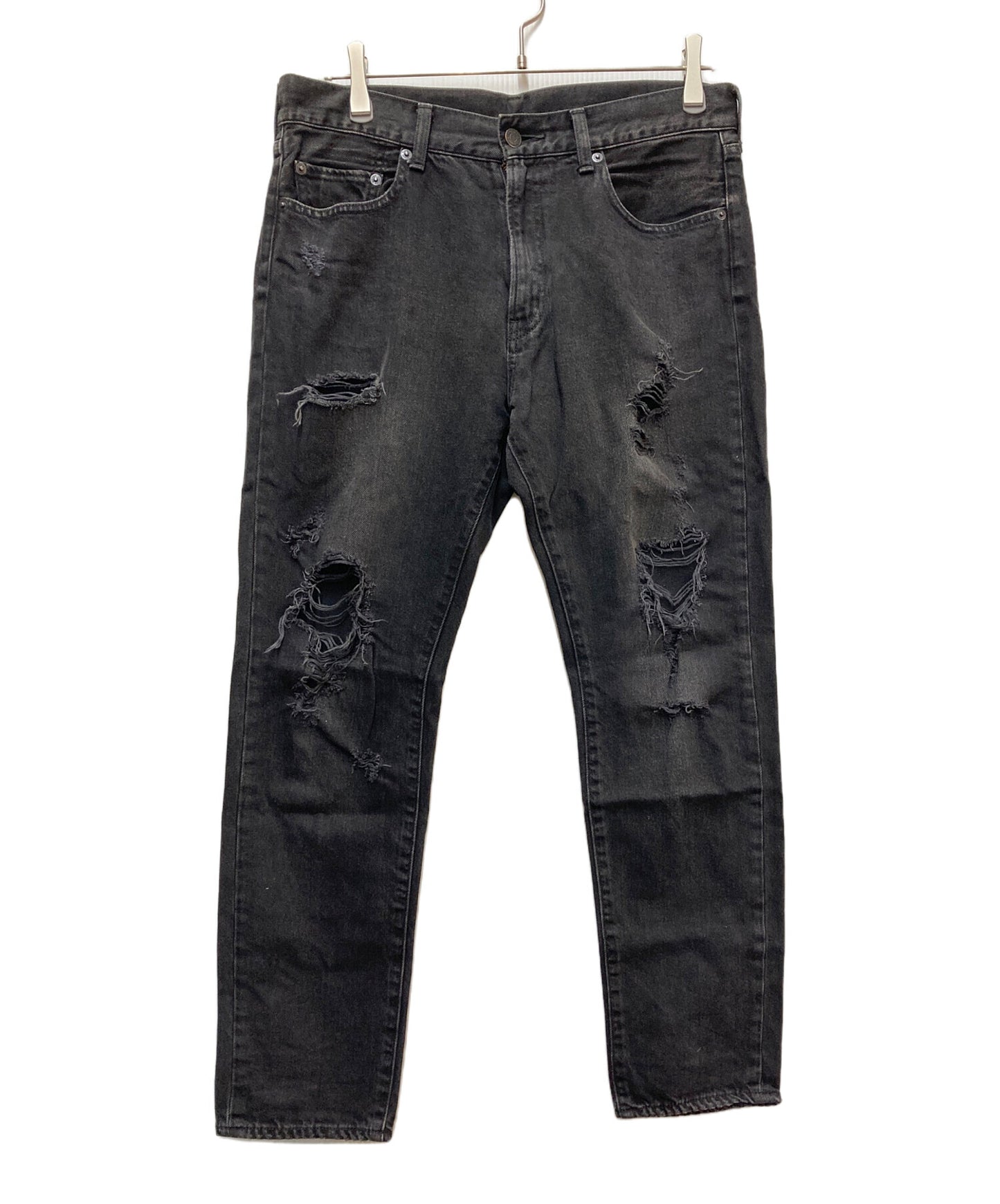 [Pre-owned] Hysteric Glamour Damaged denim pants 0152AP12