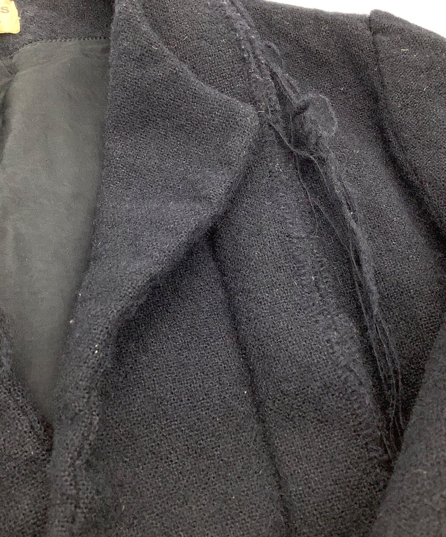 [Pre-owned] COMME des GARCONS COMME des GARCONS Shrunken Flower Collarless Wool Jacket W5J017