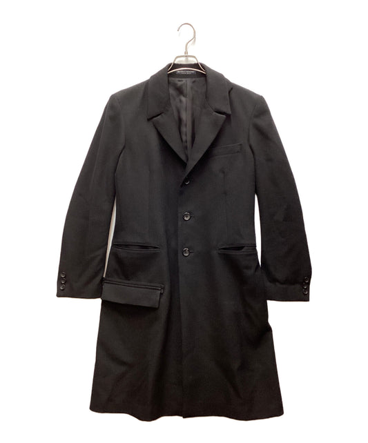 [Pre-owned] REGULATION Yohji Yamamoto Re ARMY GABARDINE S-3BS NOTCHED LAPEL LONG JACKET HJ-J03-141