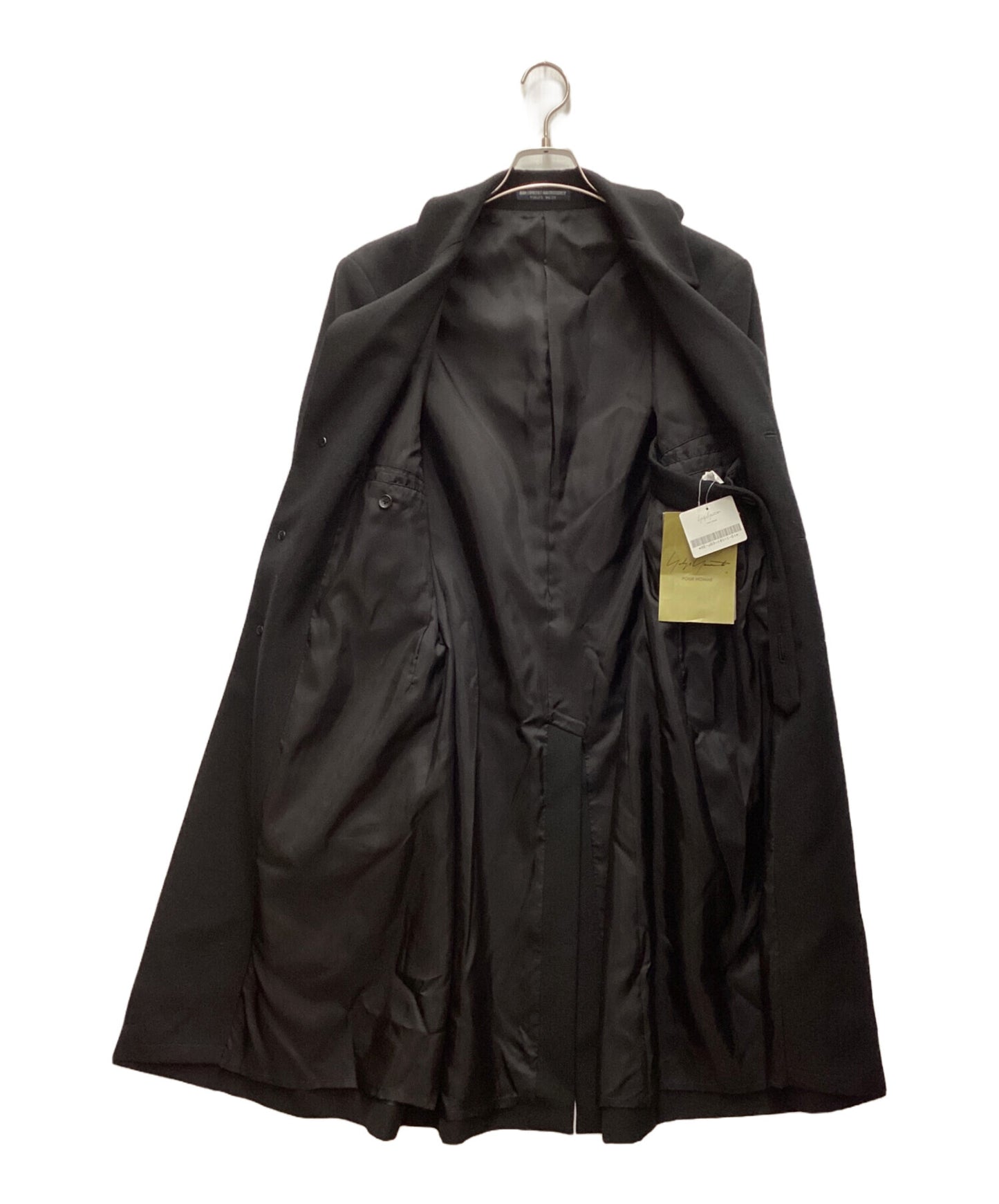 [Pre-owned] REGULATION Yohji Yamamoto Re ARMY GABARDINE S-3BS NOTCHED LAPEL LONG JACKET HJ-J03-141