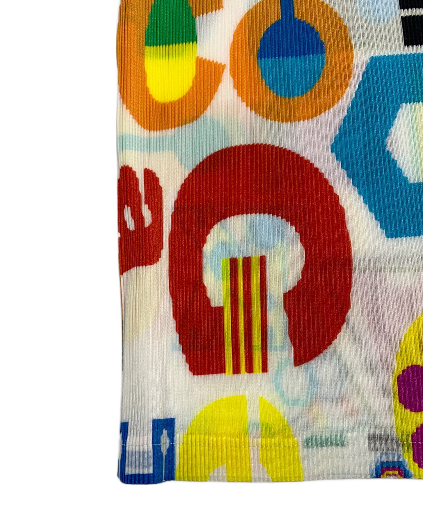 [Pre-owned] PLEATS PLEASE PLEATS PLEASE Pleated Tank Top Typographic Print Mist PP81FK391