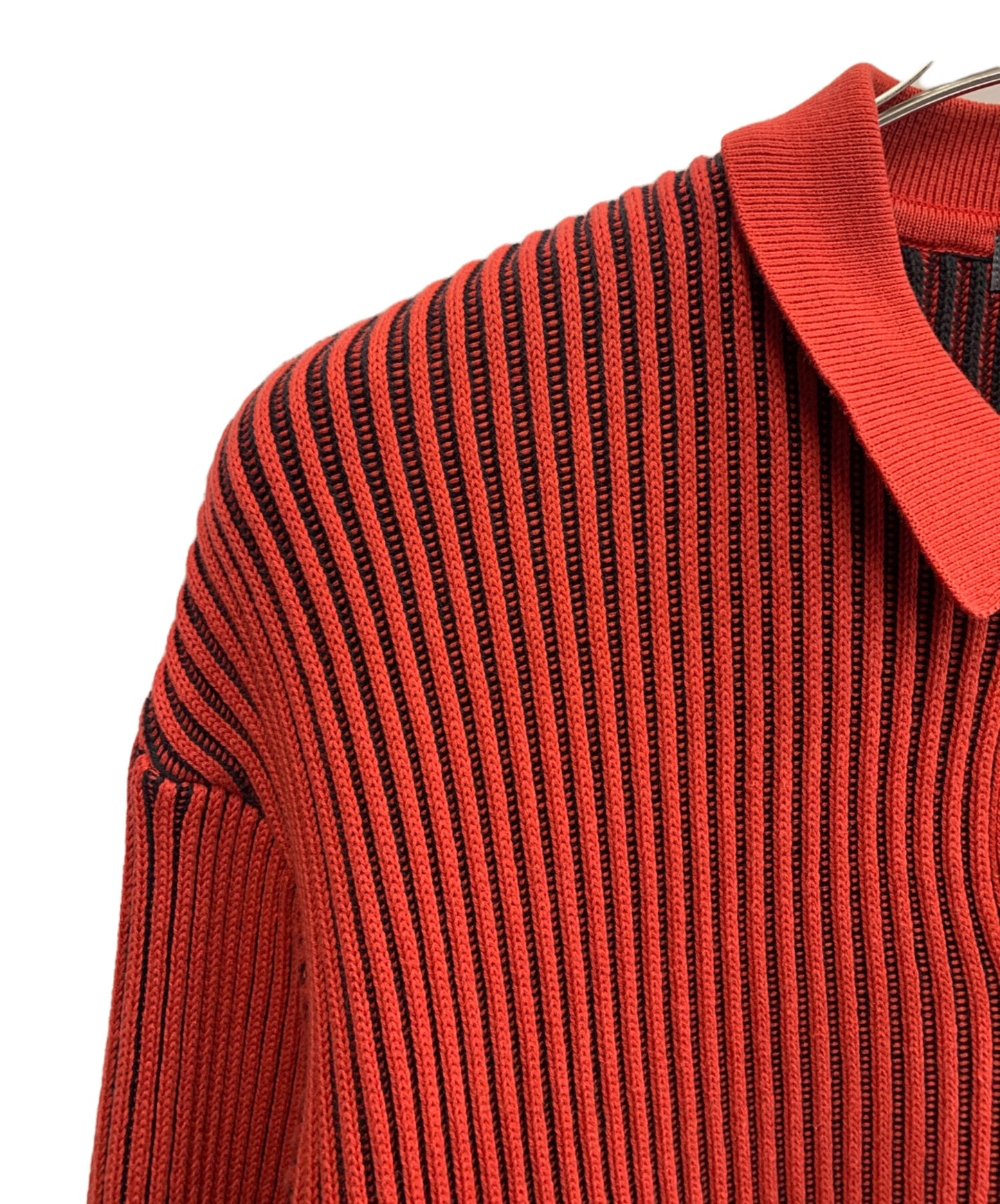 [Pre-owned] ISSEY MIYAKE ISSEY MIYAKE 80's rib-knit polo shirt, brush tag XM07303AT