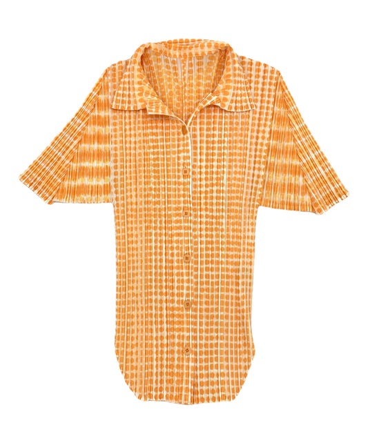 [Pre-owned] PLEATS PLEASE pleated shirt PP12-JJ512