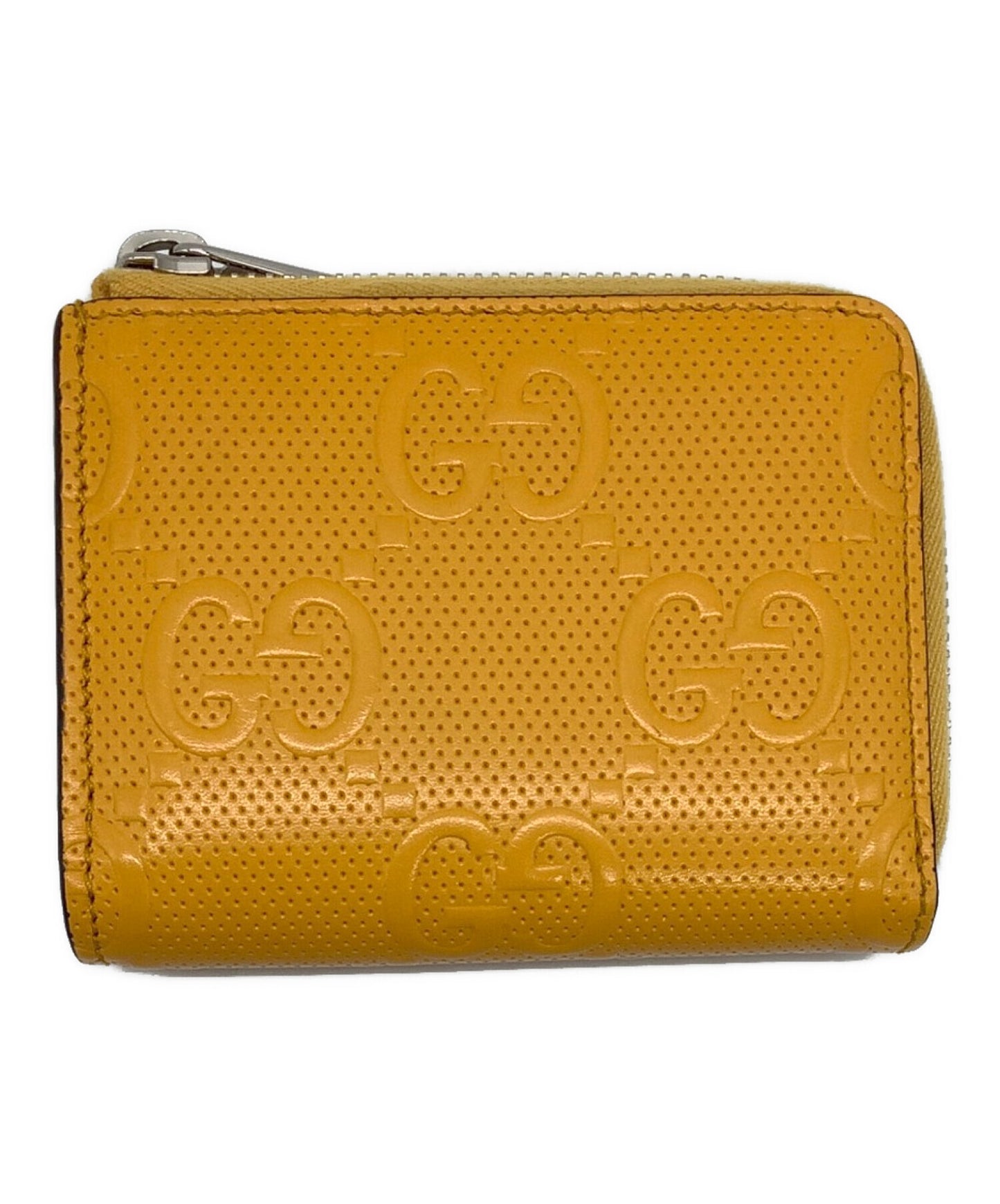 [Pre-owned] GUCCI Embossed leather Guccissima coin purse 657571